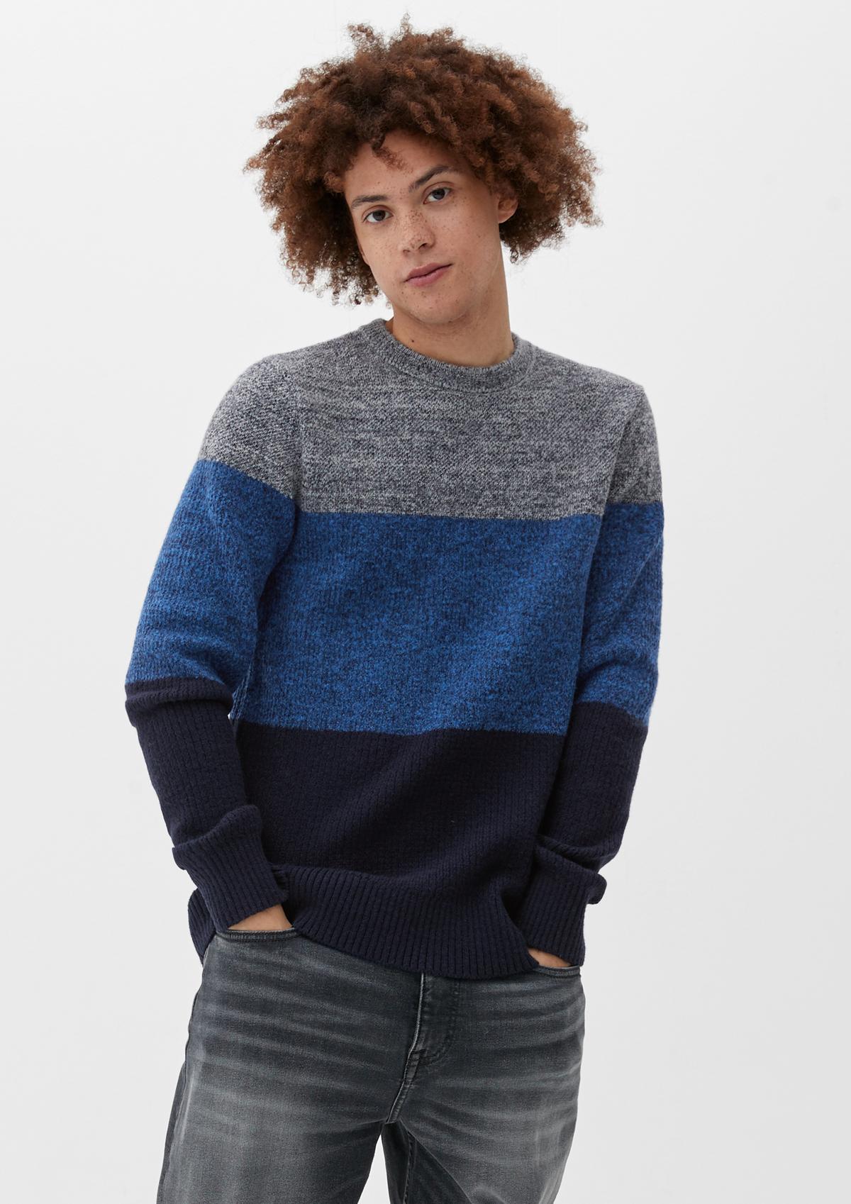 s.Oliver Pletený pulovr s barevnými bloky