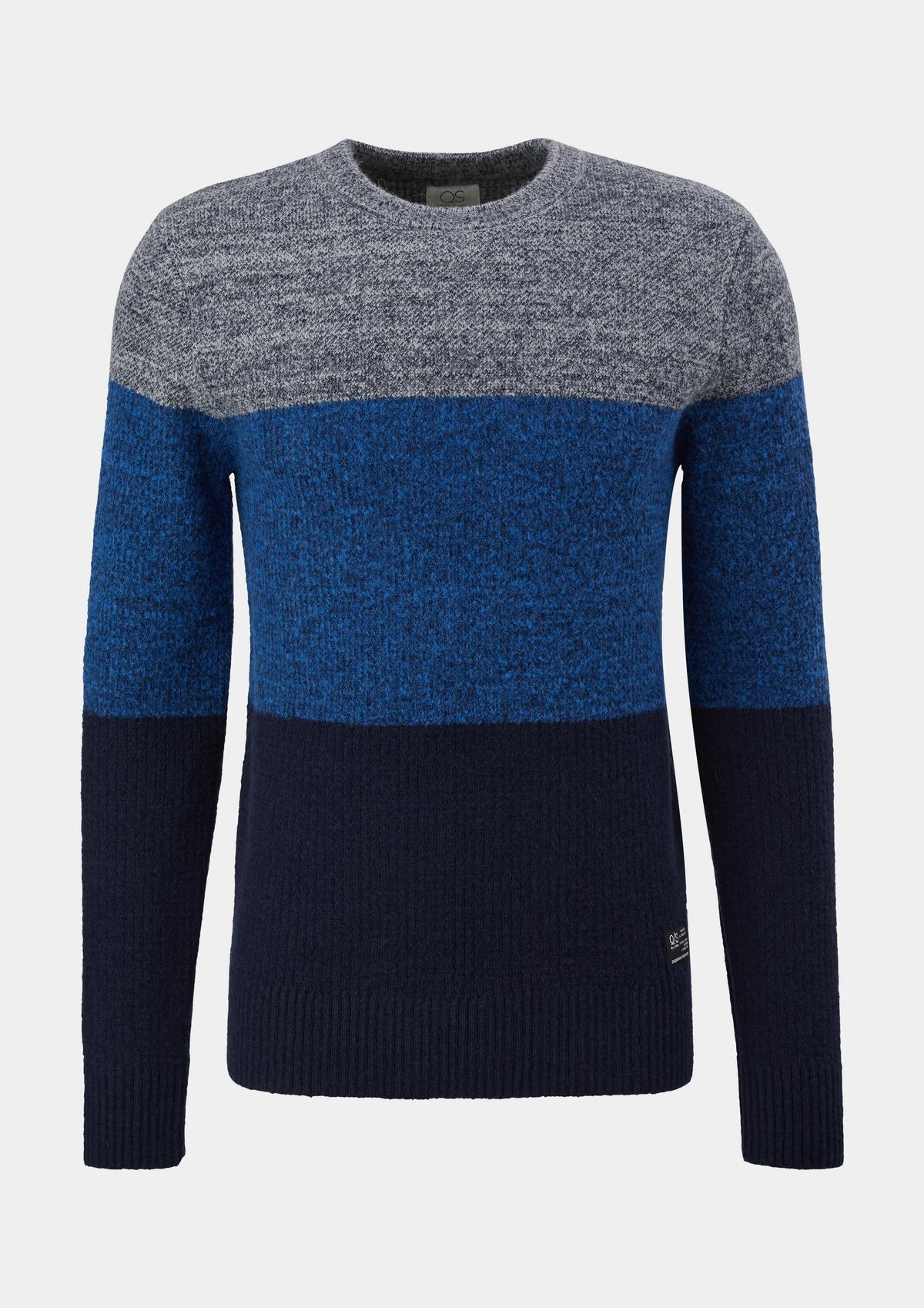 s.Oliver Pletený pulovr s barevnými bloky