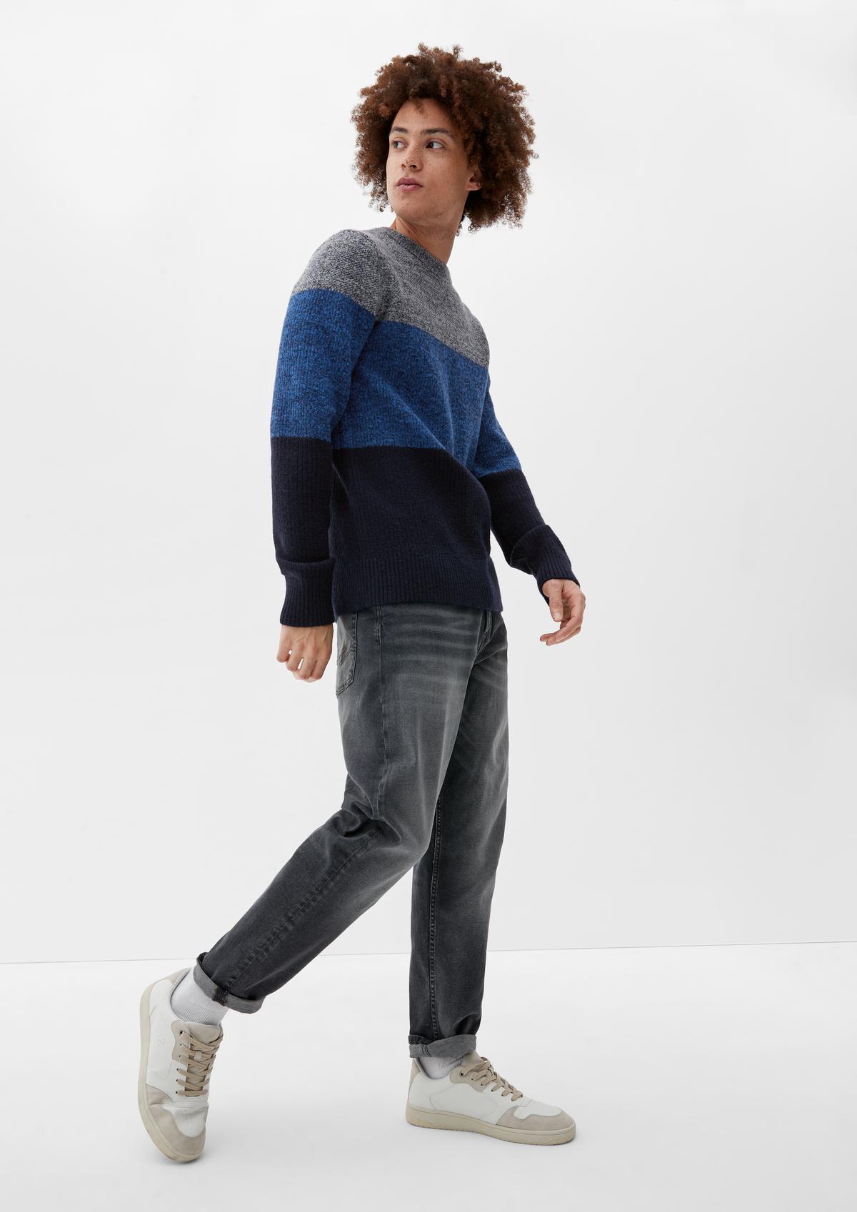 s.Oliver Knitted jumper with colour blocking