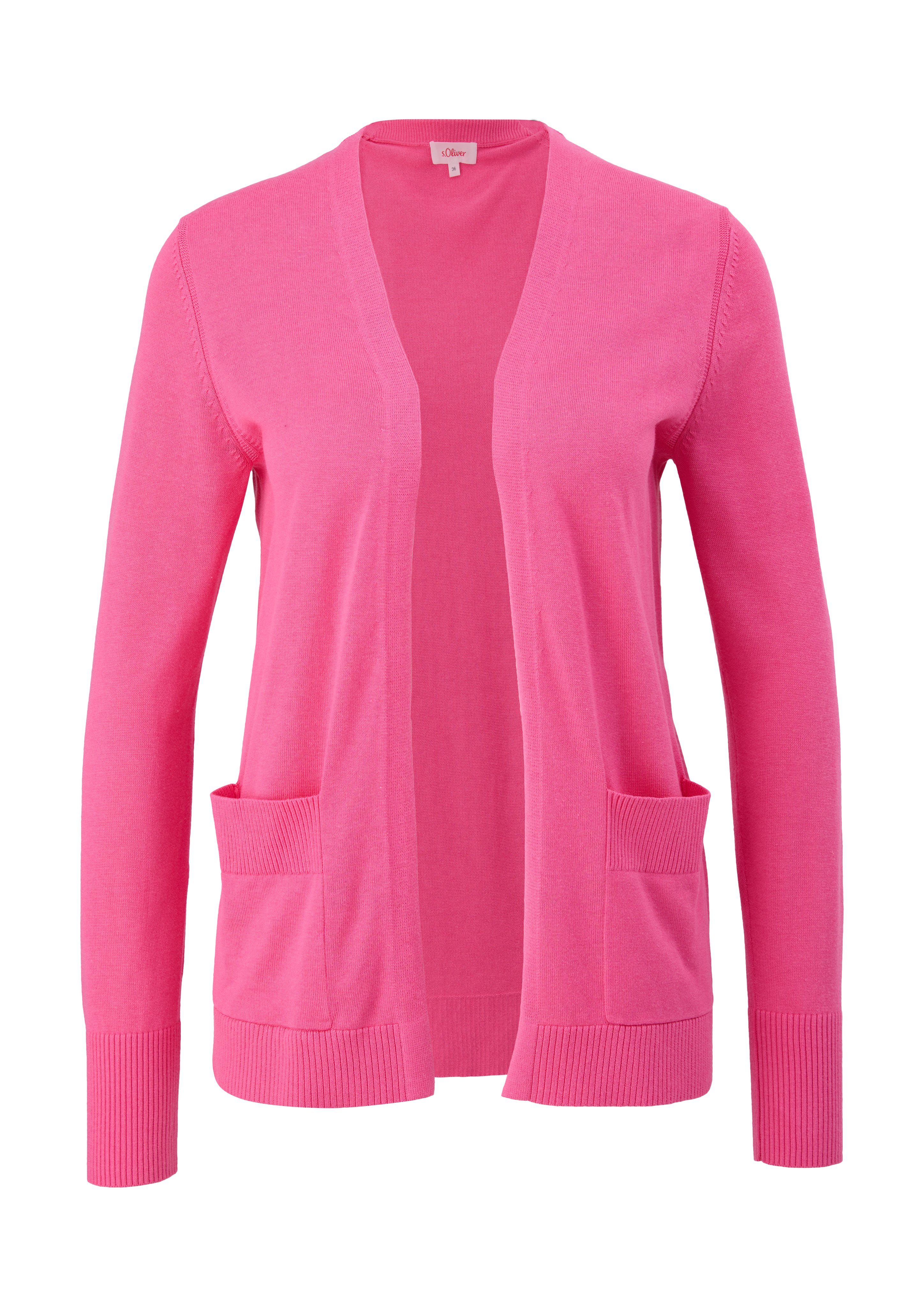 s.Oliver - Cardigan mit Strickmusterdetails, Damen, Rosa