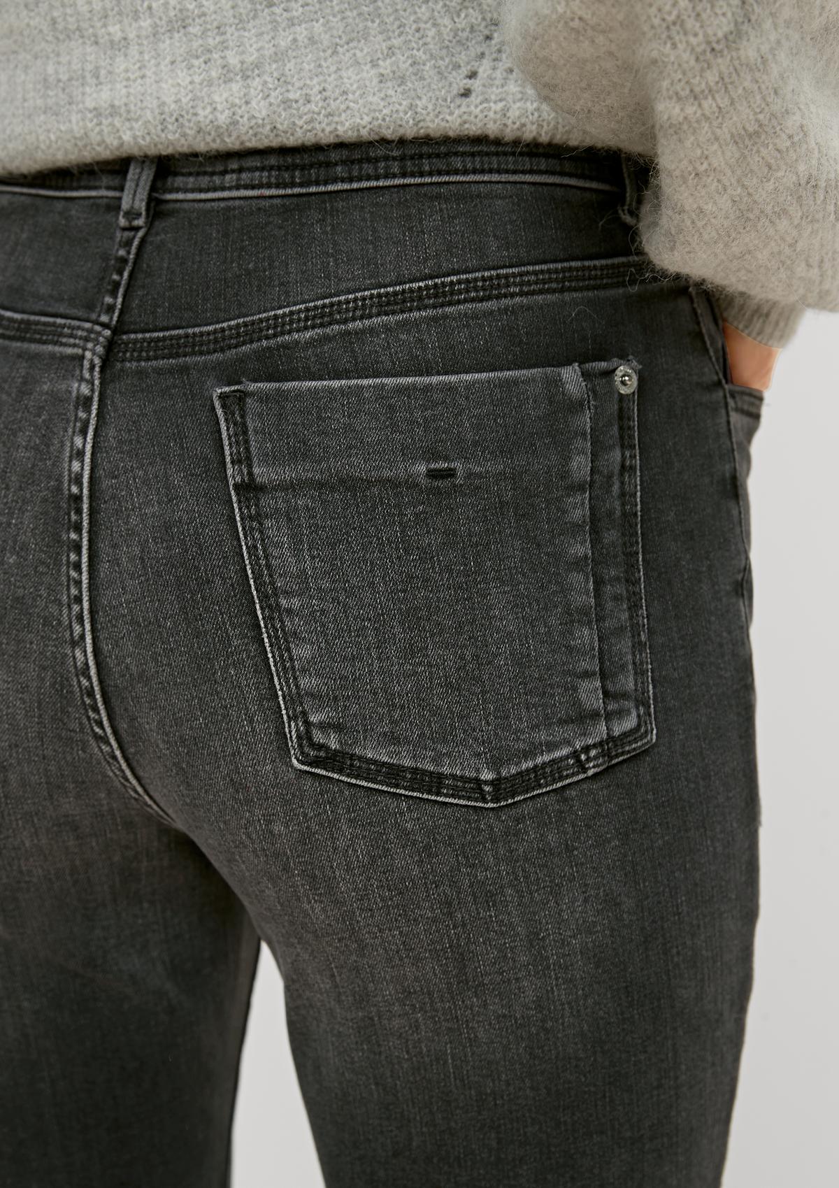 comma Regular: Jeans mit Paillettendetail