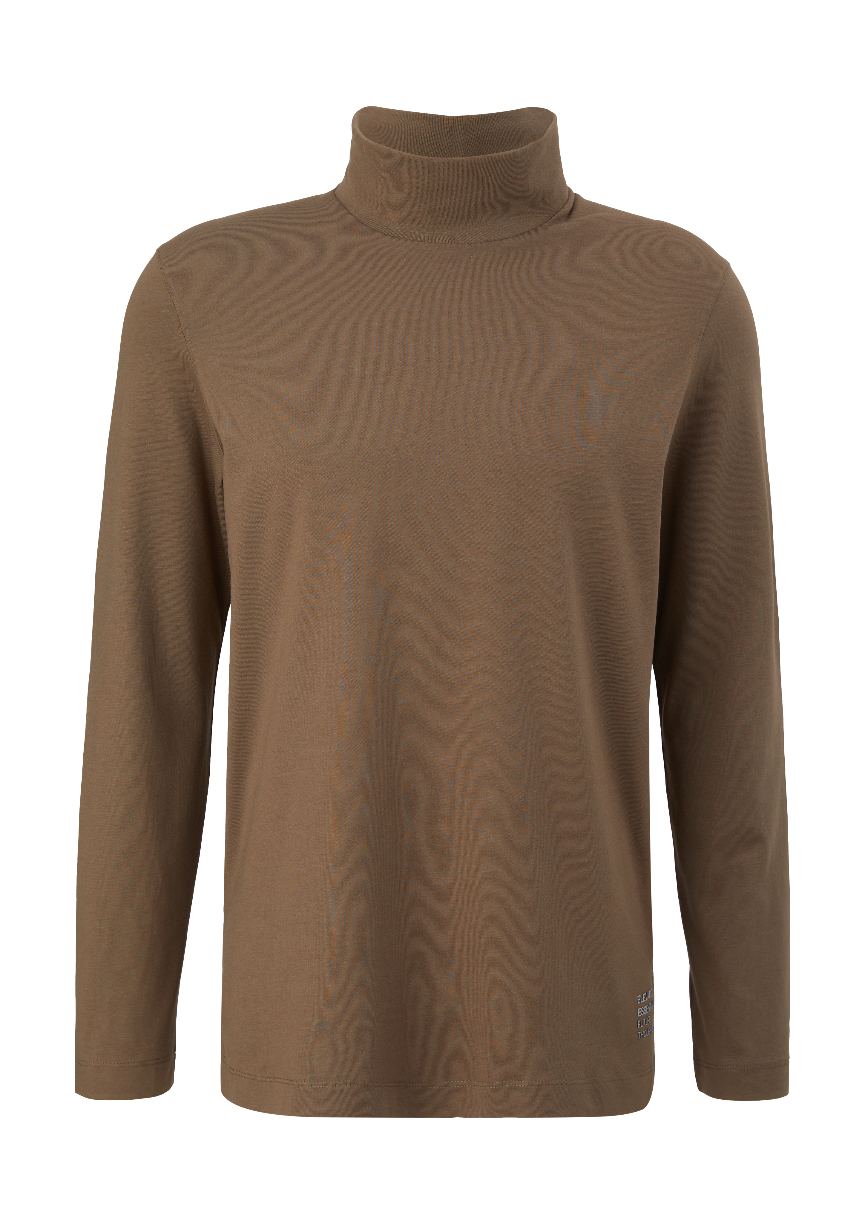 s.Oliver - Longsleeve mit Turtleneck, Herren, braun