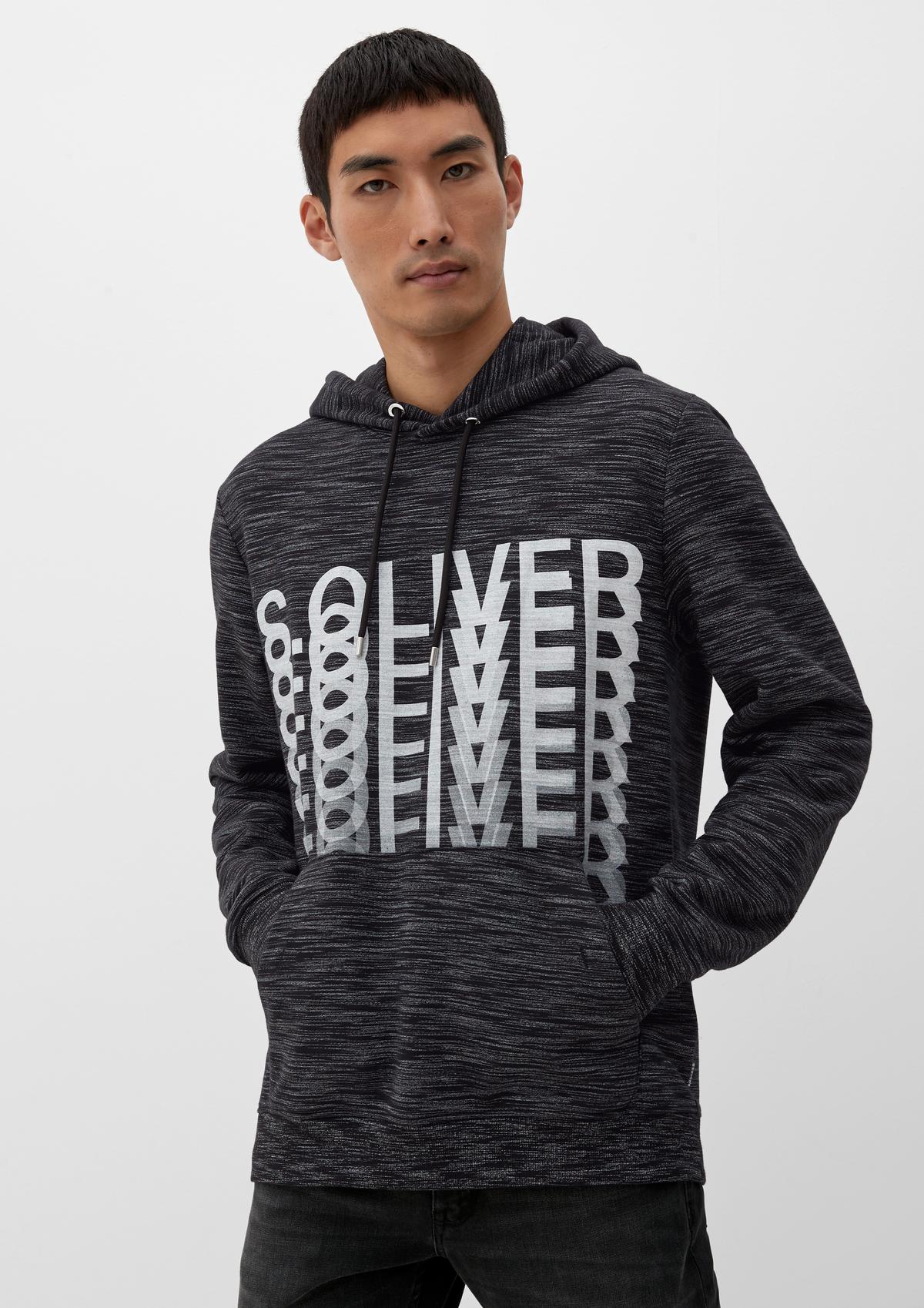 s.Oliver Hoodie with printed lettering