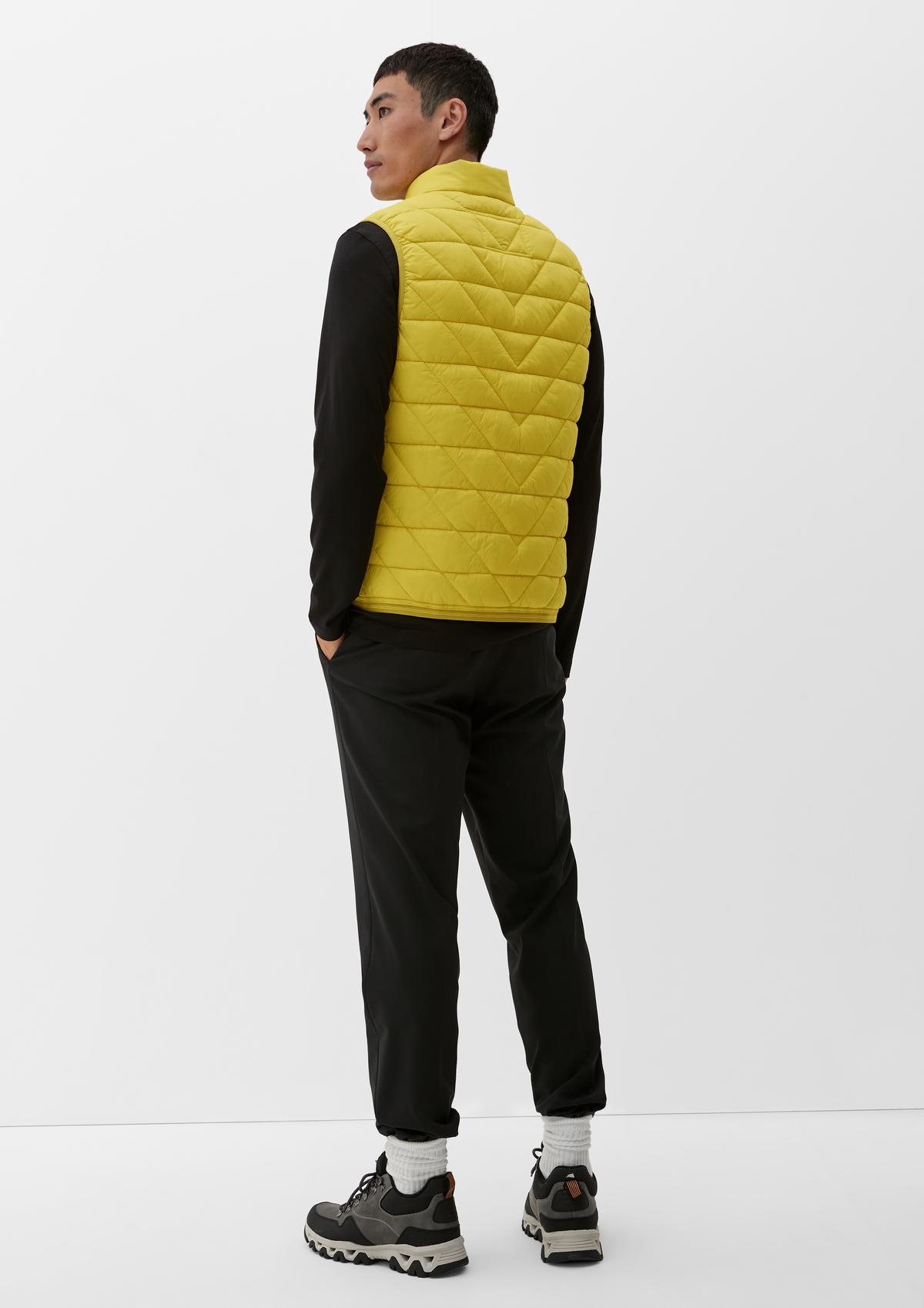 s.Oliver Lightweight quilted body warmer with a stand-up collar