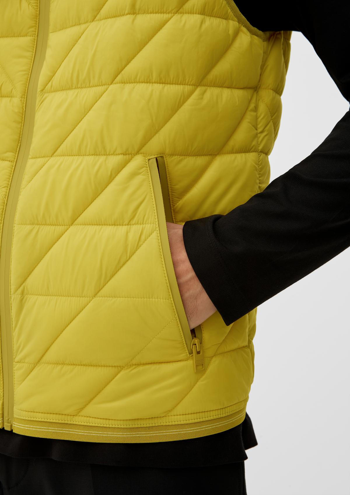 s.Oliver Lightweight quilted body warmer with a stand-up collar