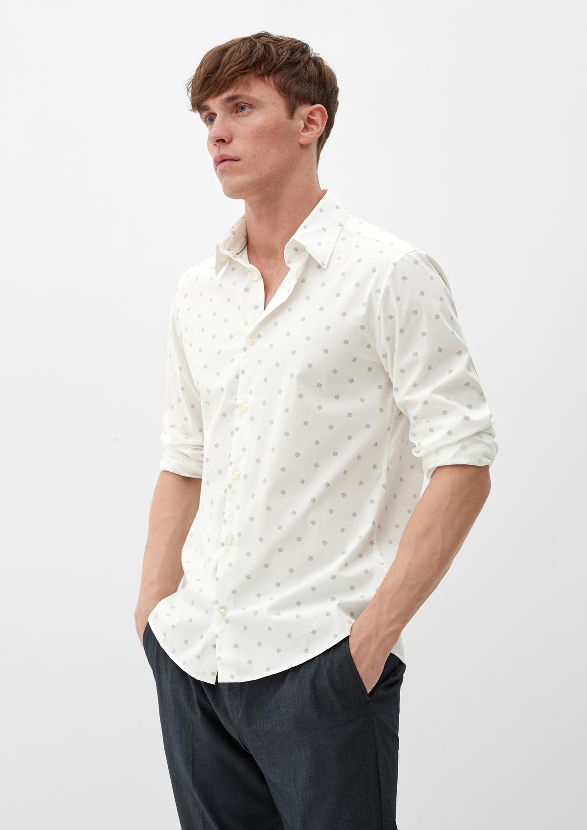 s.Oliver Slim: Hemd aus Baumwollstretch