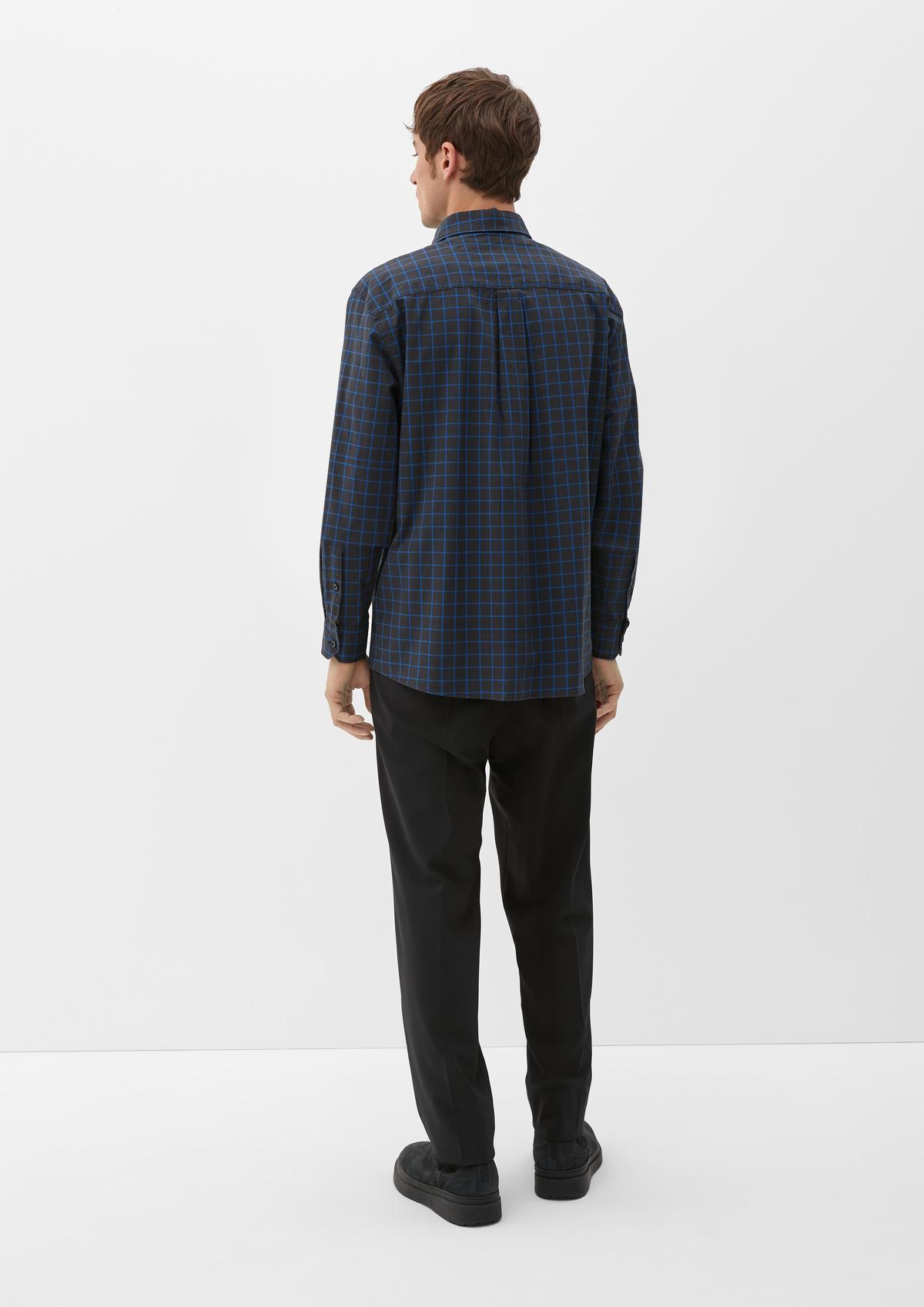 s.Oliver Regular fit: check shirt made of stretch cotton
