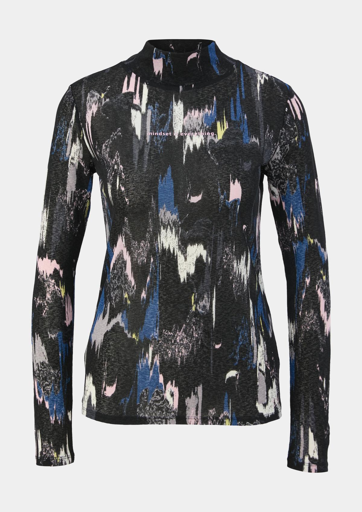 s.Oliver Long sleeve top with colour graduation
