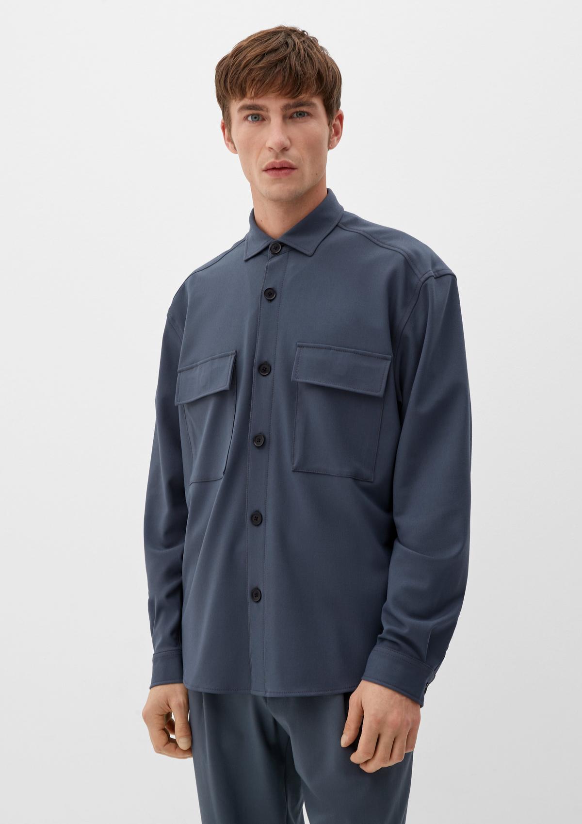 s.Oliver Shirt jacket made of stretch viscose