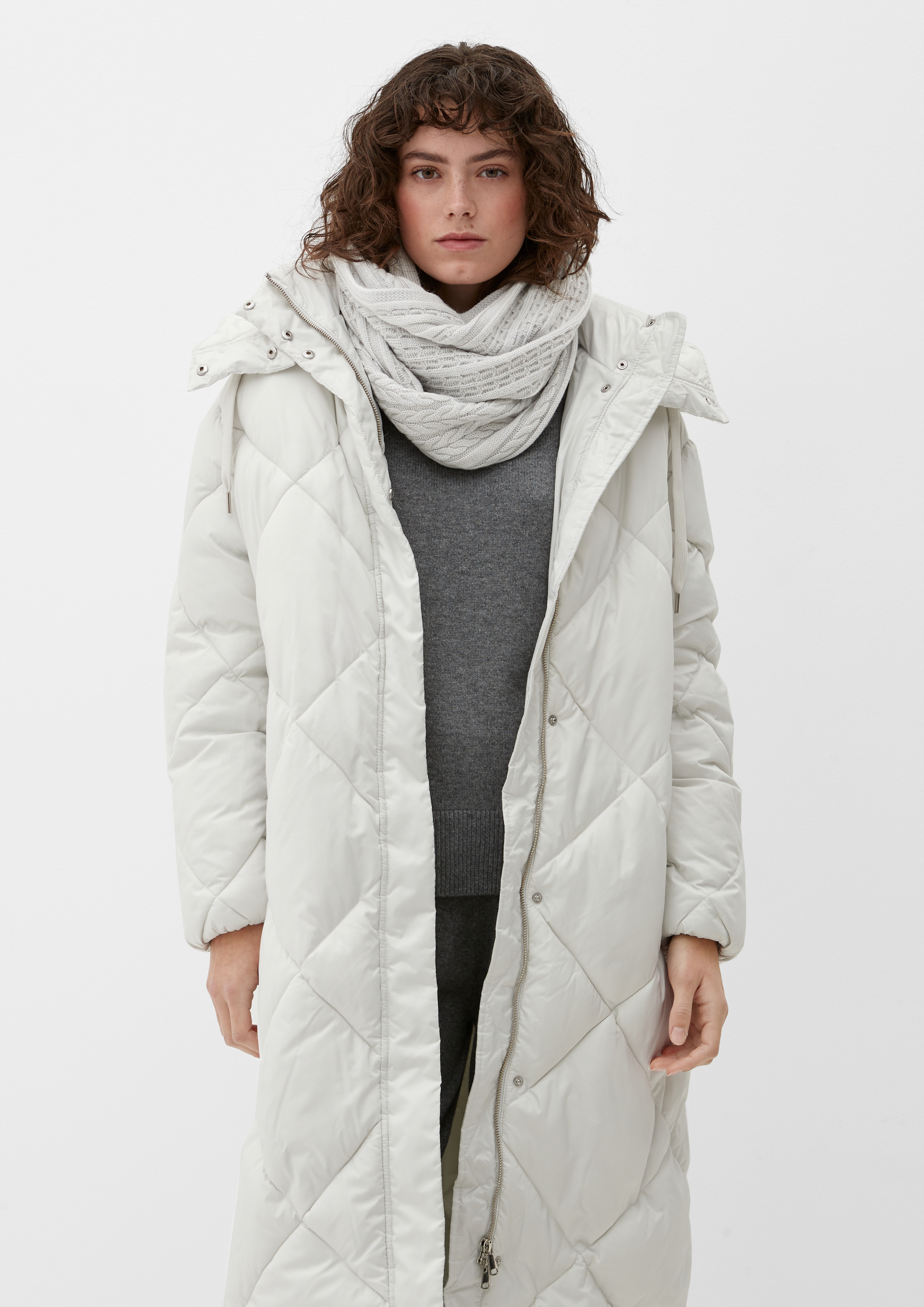 S.Oliver Damen Snood – Weicher Loopschal Mit Glitzer & Ausgefranstem Saum
