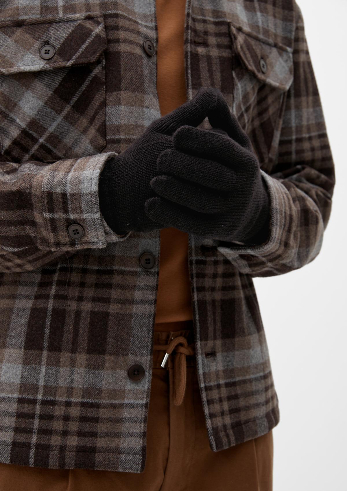 s.Oliver rokavice s pletenim vzorcem