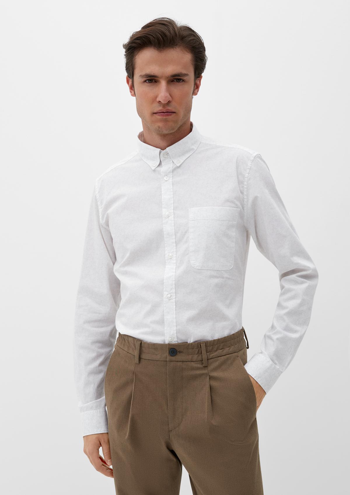 s.Oliver Slim : chemise en coton stretch