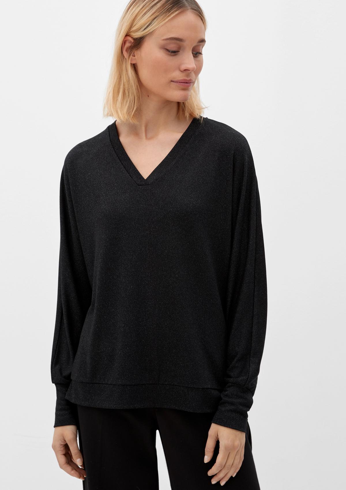 s.Oliver Long sleeve top with shiny yarn