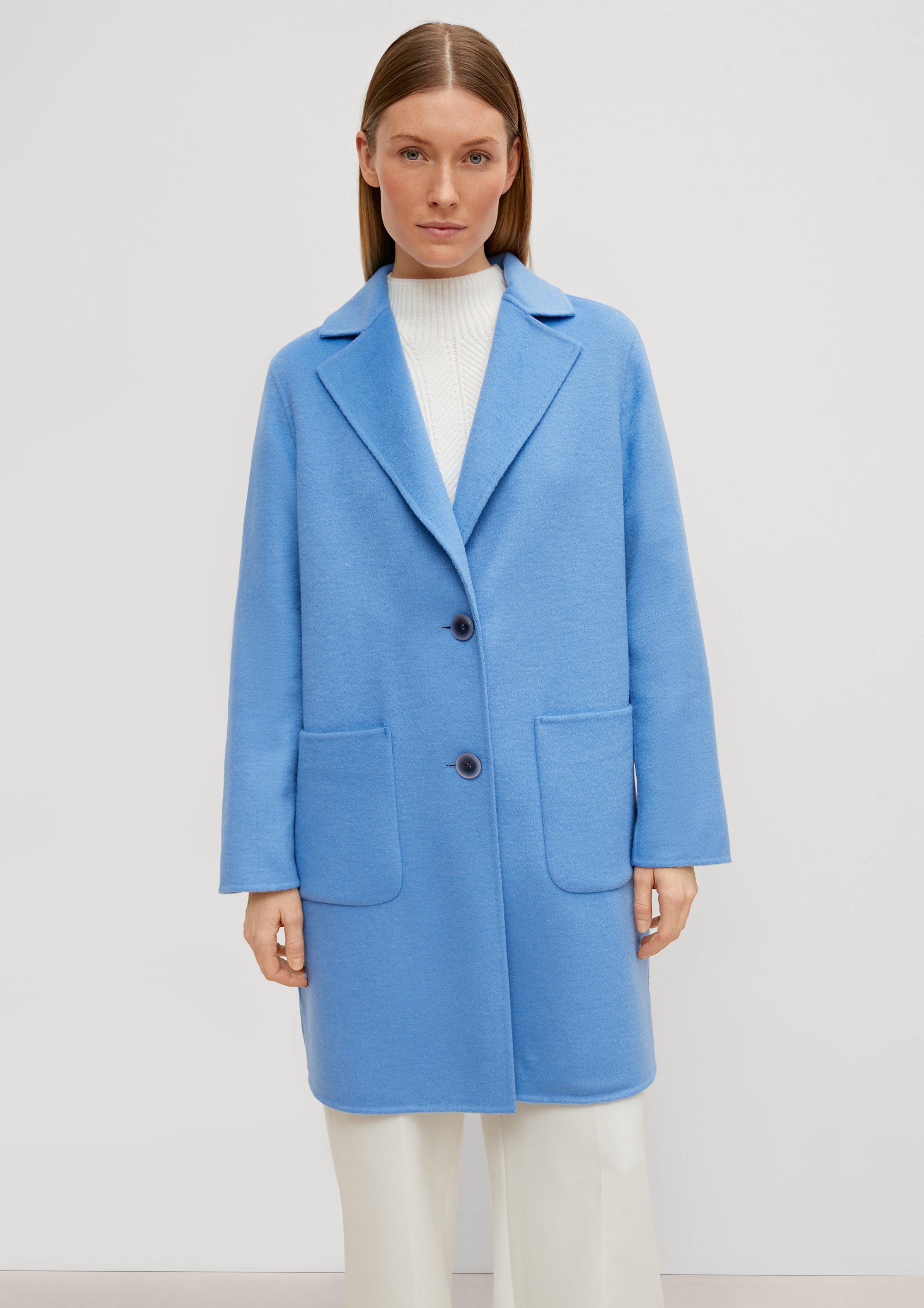 Peach wool coat sale