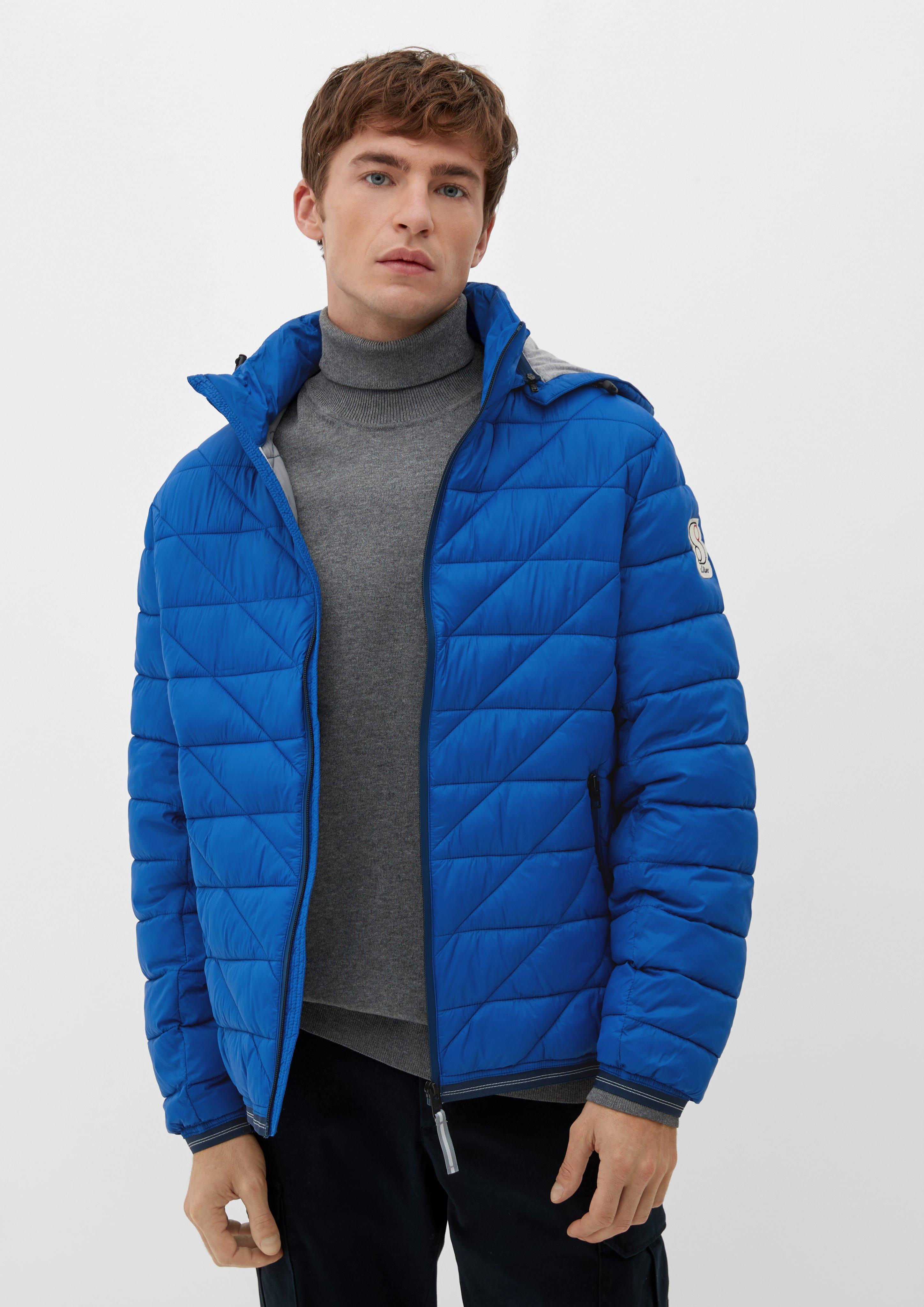 Lightweight quilted jacket with a lined hood white s.Oliver