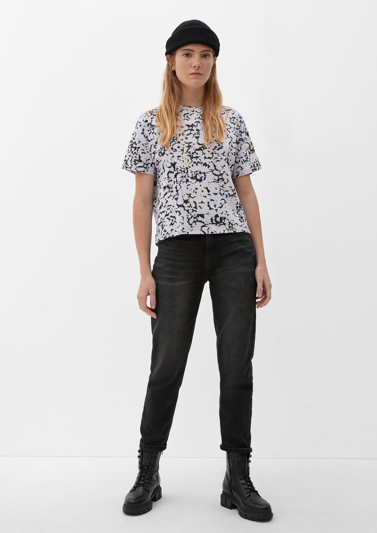 s.Oliver Boxy-Shirt mit Allover-Muster
