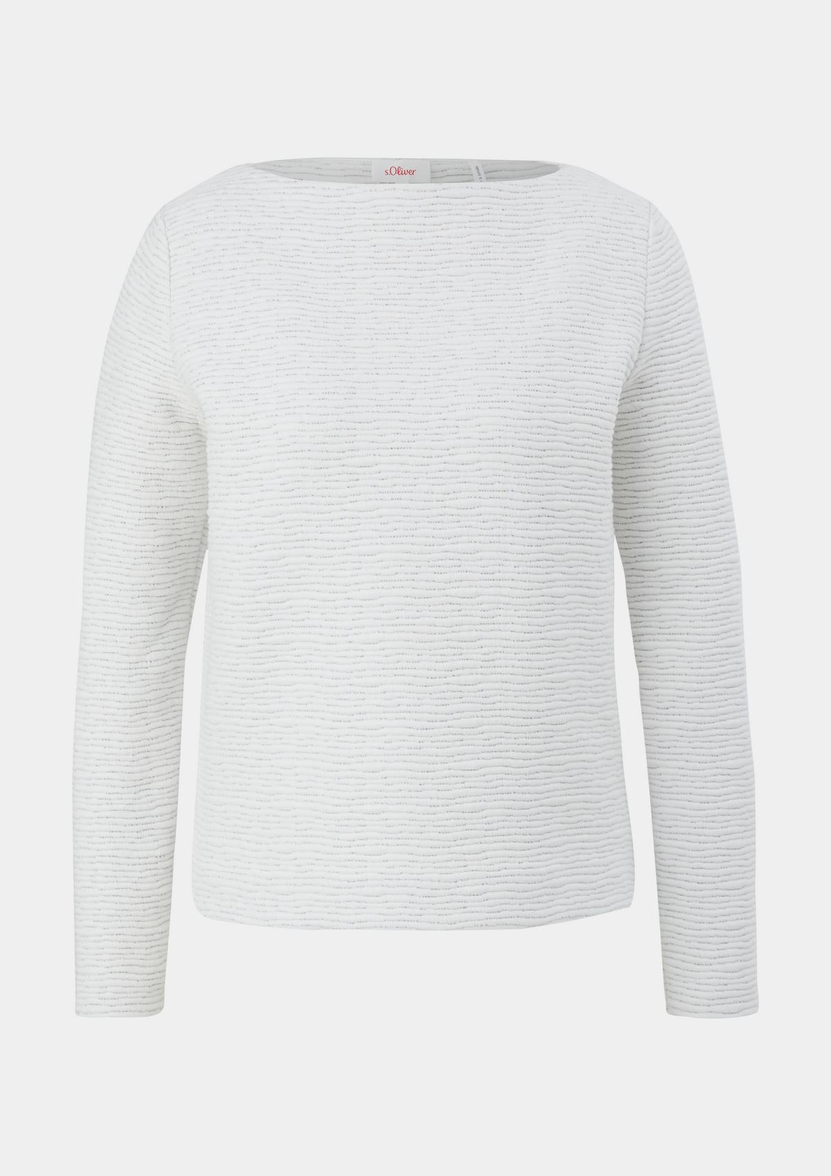 s.Oliver Sweatshirt with a textured pattern