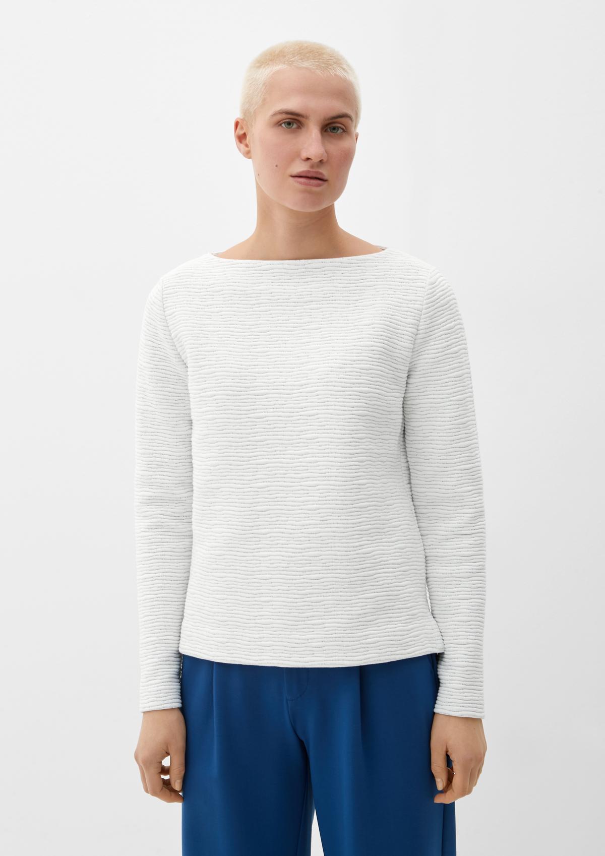 s.Oliver Sweatshirt with a patterned texture
