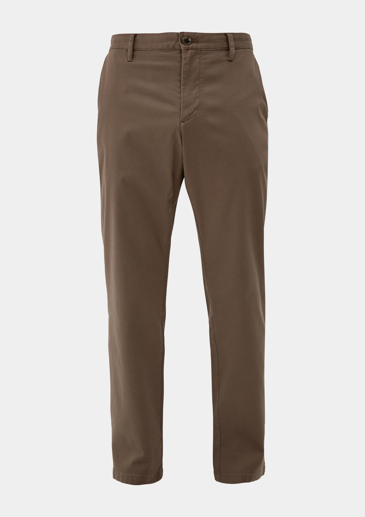 Regular fit: chino-style cloth trousers - dark brown | s.Oliver