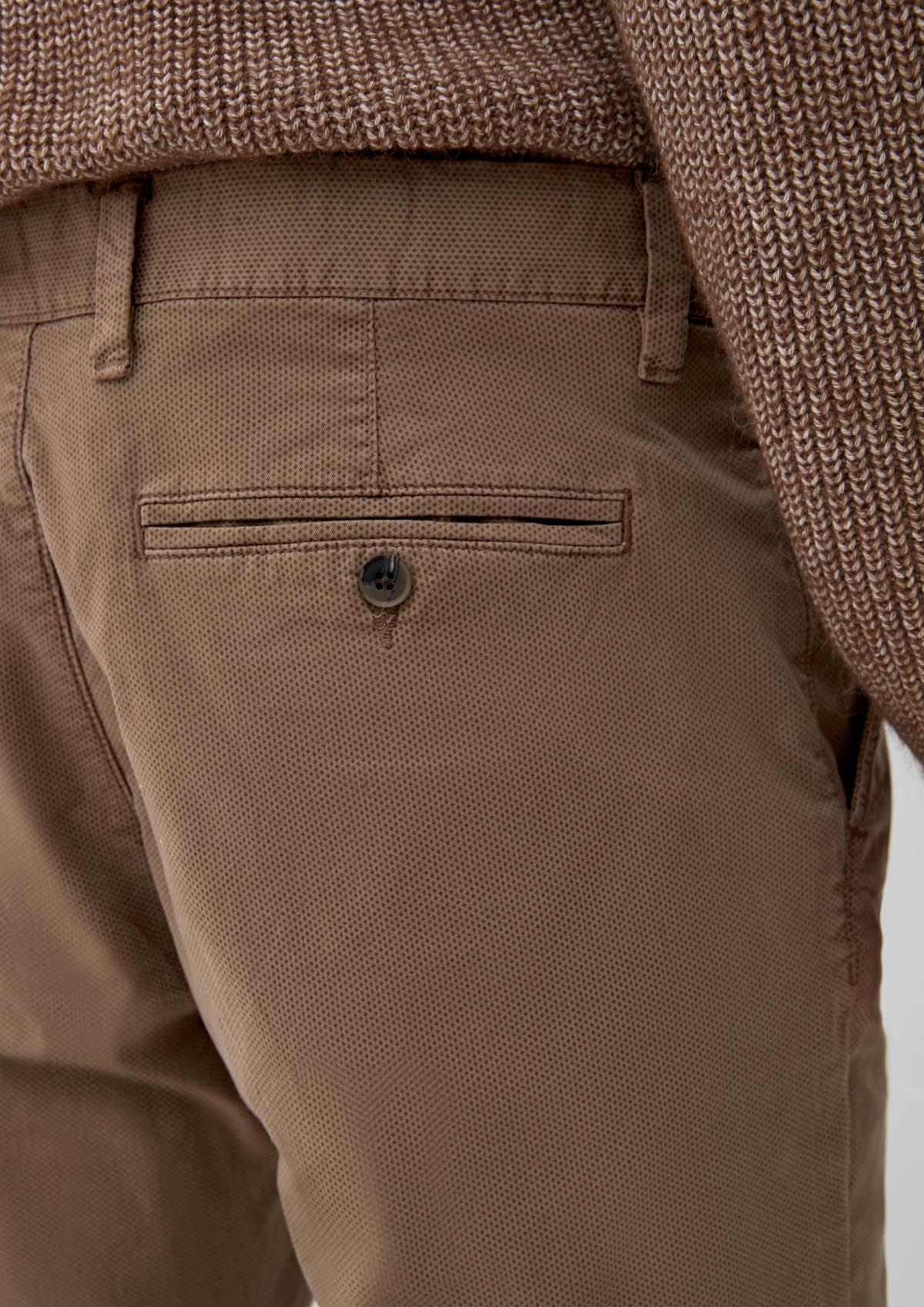 s.Oliver Slim fit: chinos with an all-over pattern