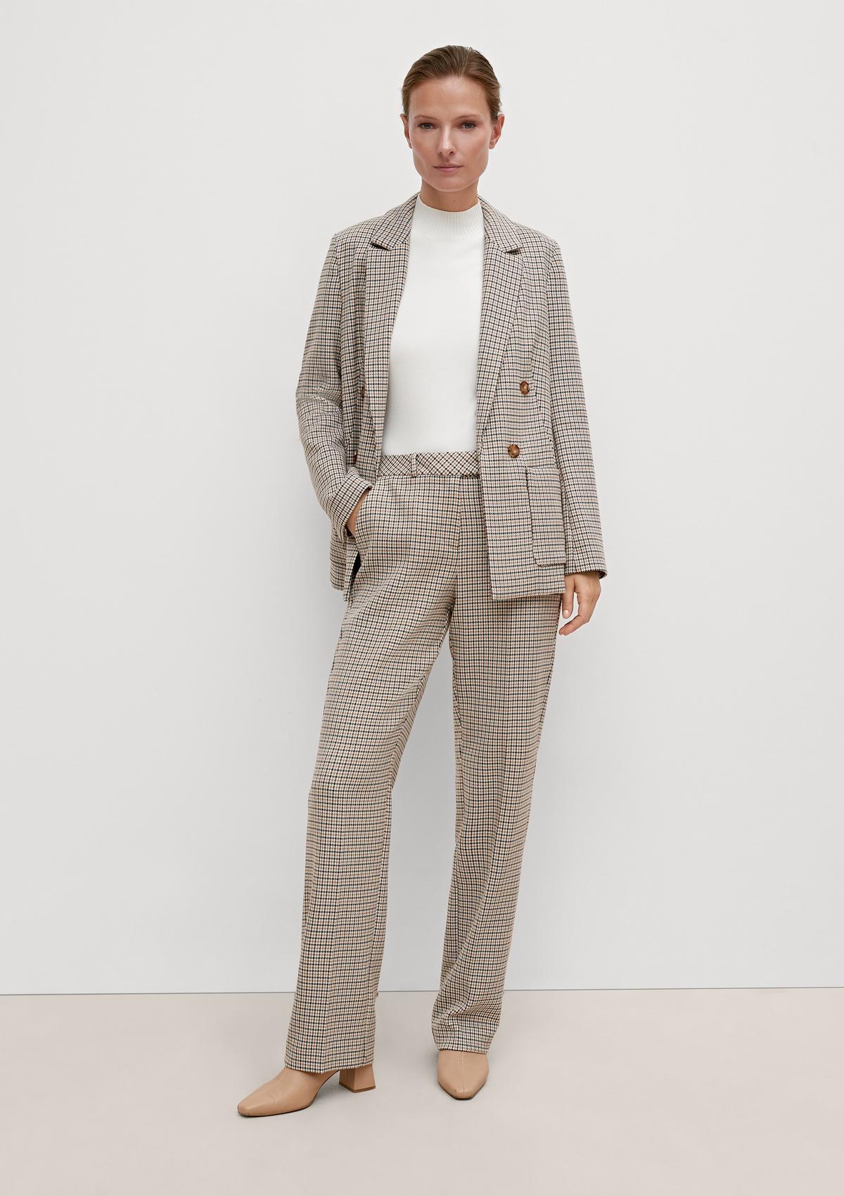 Regular fit: Prince of Wales pattern trousers