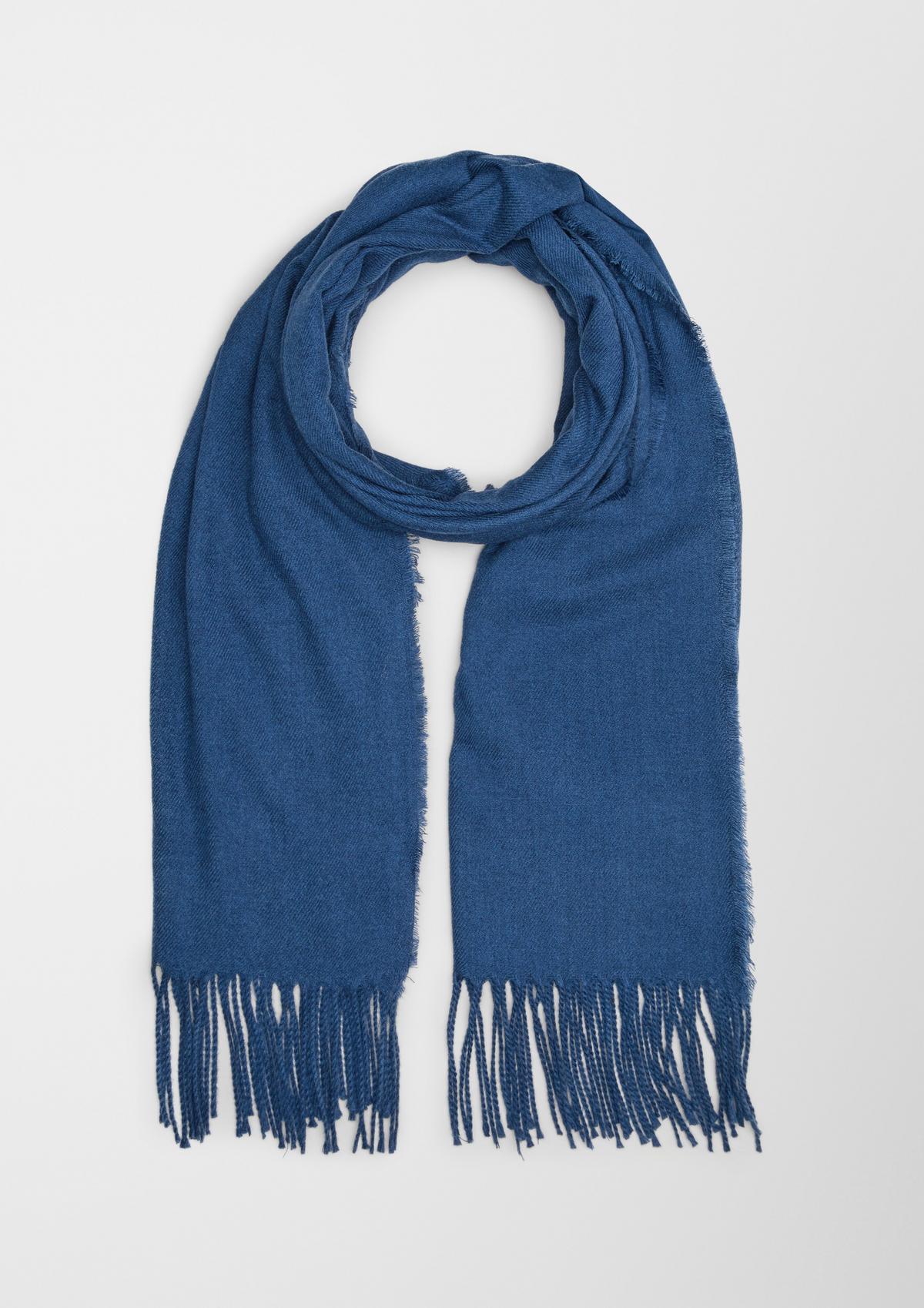 s.Oliver Zachte sjaal van een viscosemix met wol