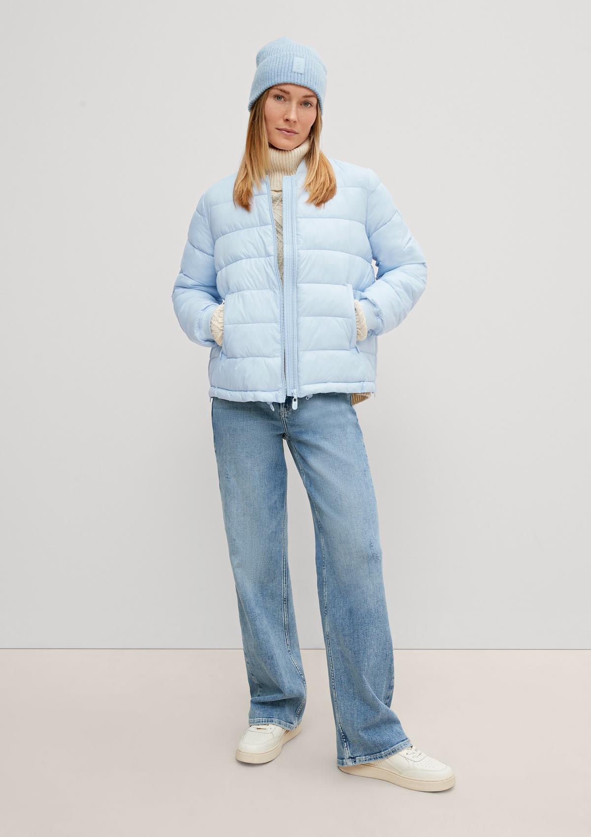 Quilted jacket in a boxy fit - light lemon