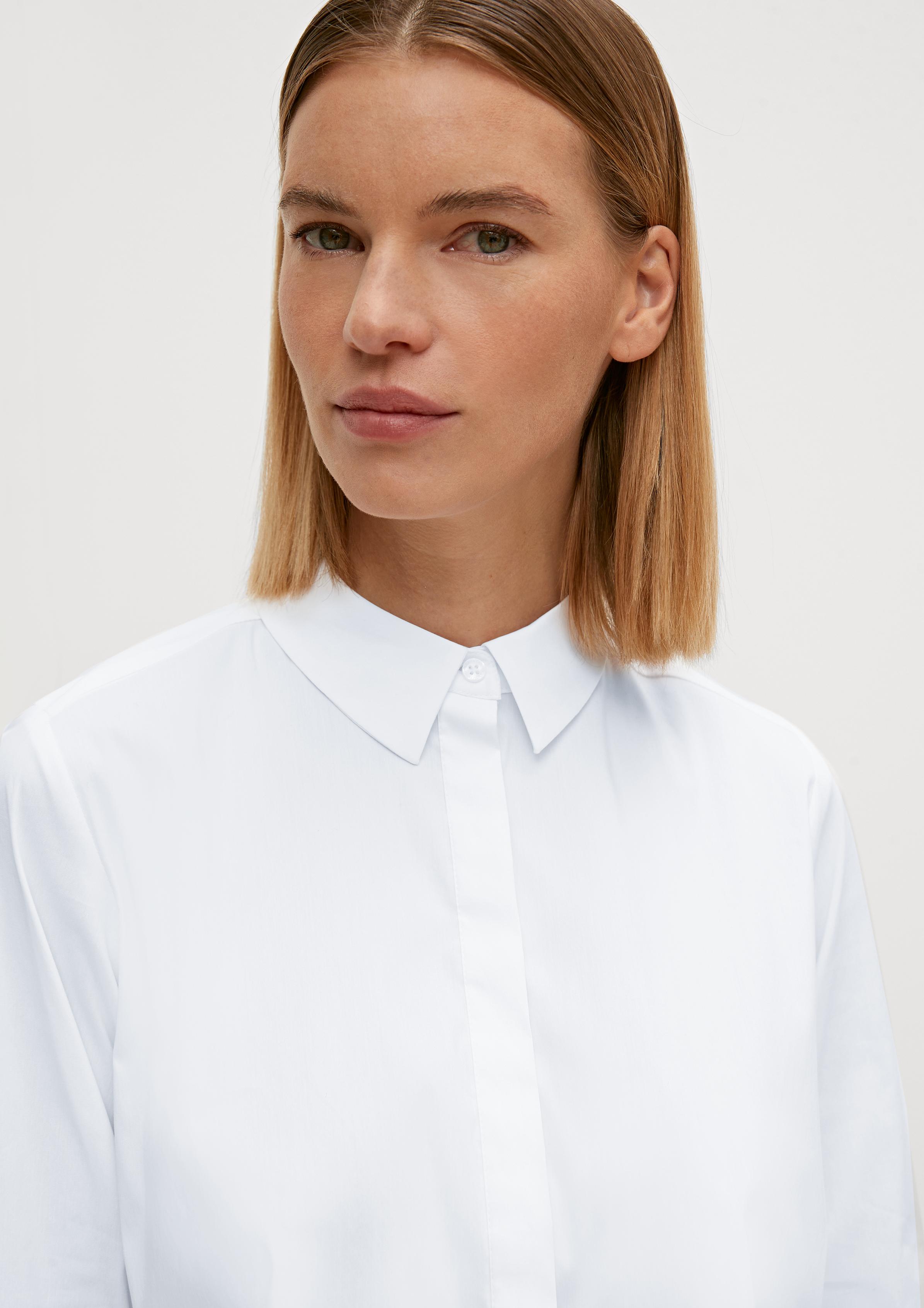 Long blouse in a loose fit white Comma Long blouse in a loose fit white Comma