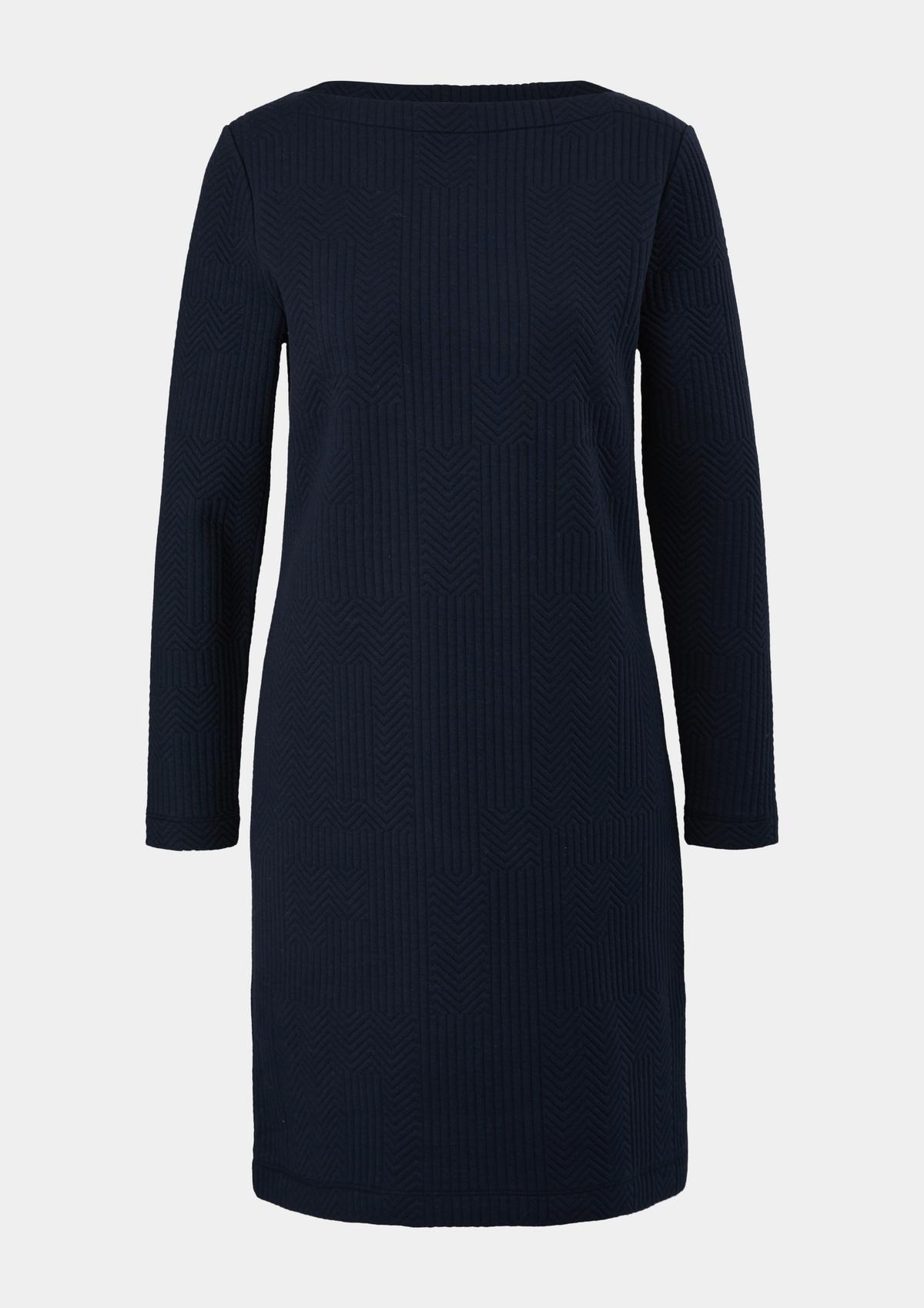 s.Oliver Midi dress with a textured pattern