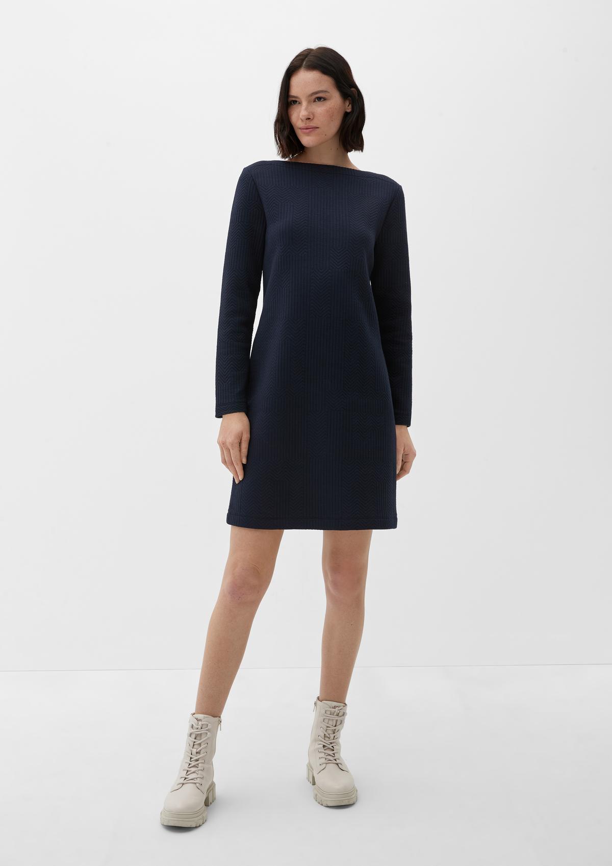 s.Oliver Midi dress with a textured pattern