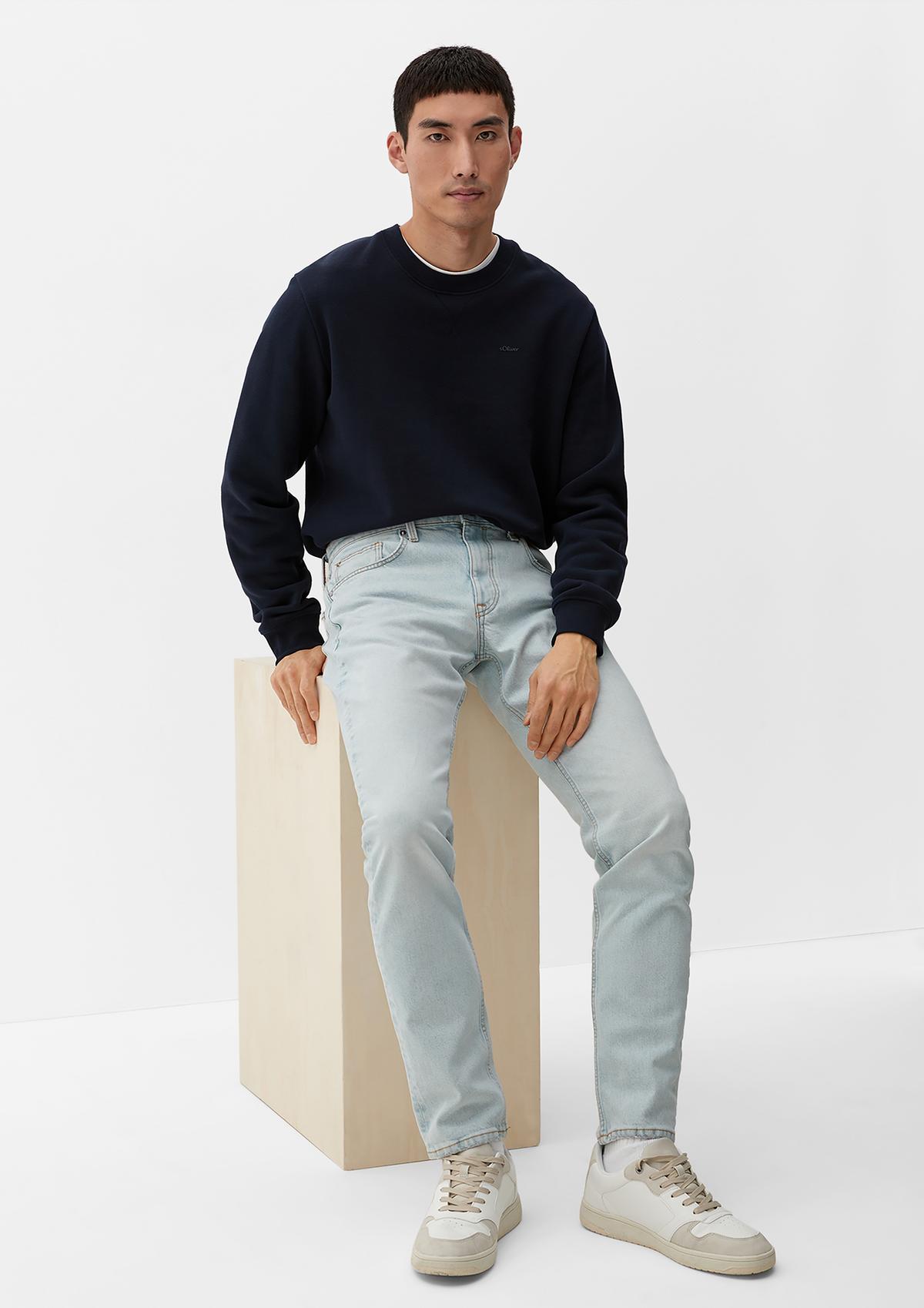 Jeans / regular fit / mid rise / straight leg - light blue