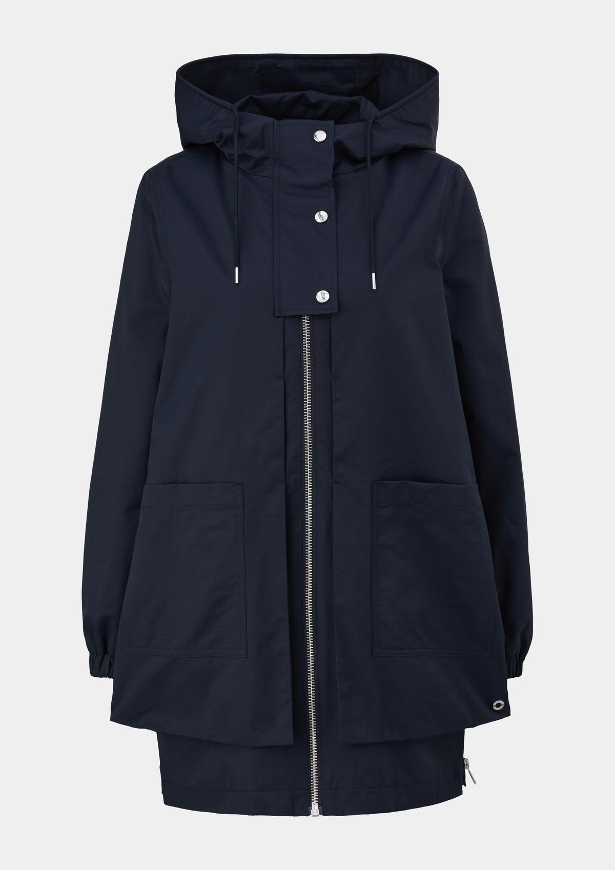 Outdoor jacket in a layered look - navy | s.Oliver