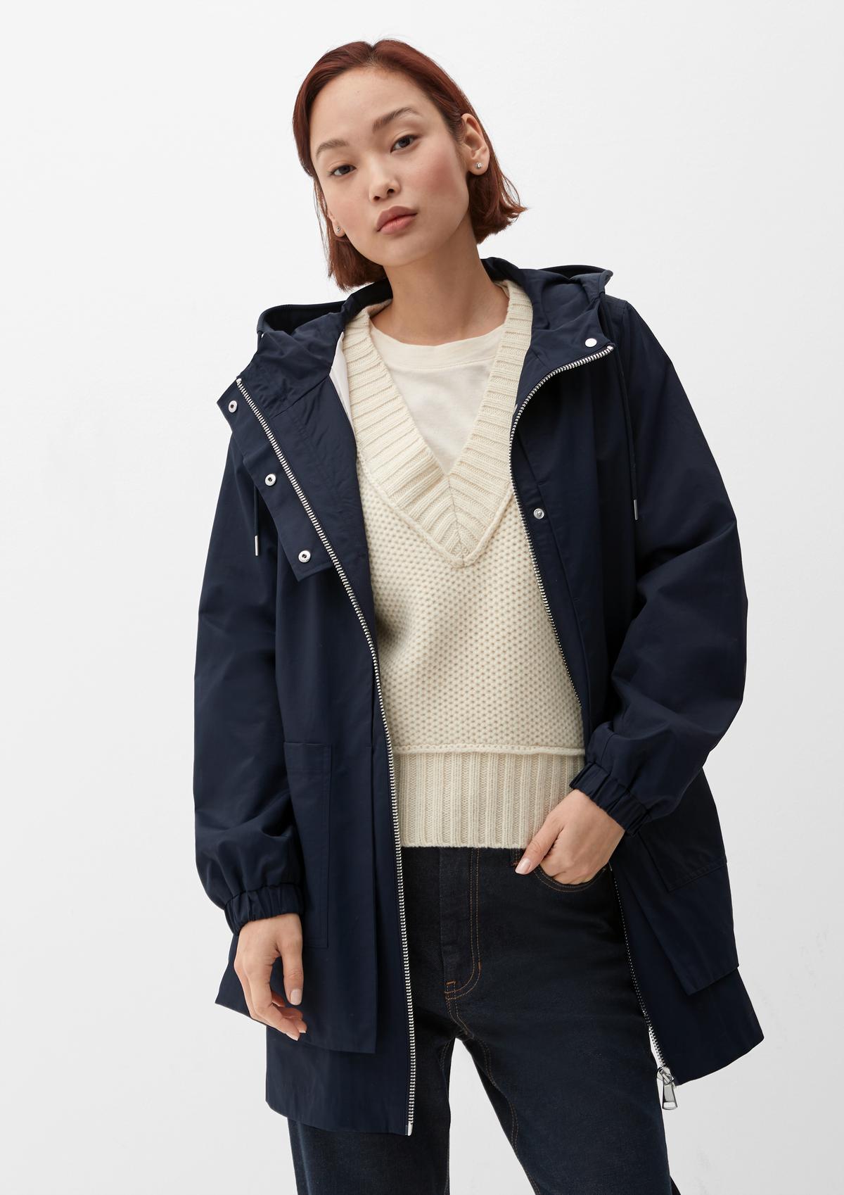Outdoor jacket in a layered look