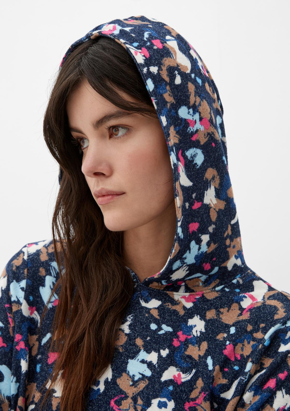 s.Oliver Hoodie with an all-over pattern