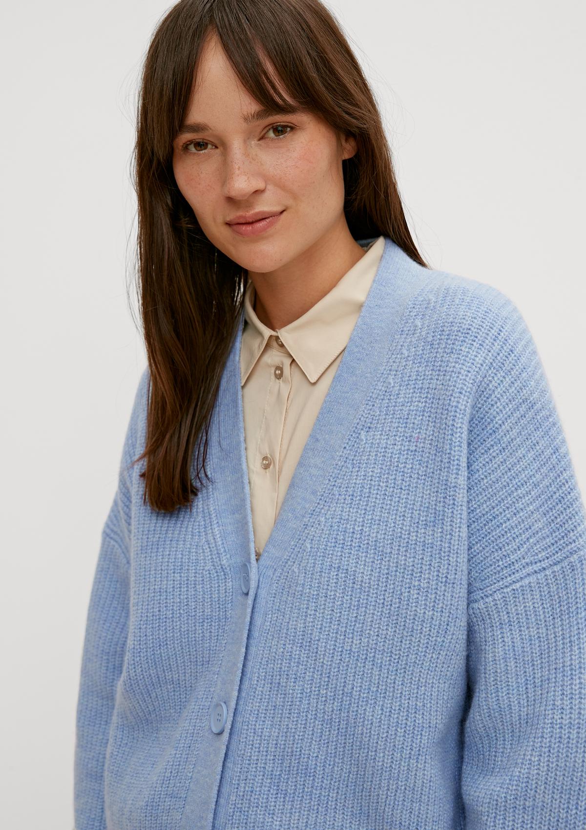 comma Cardigan in a wool blend