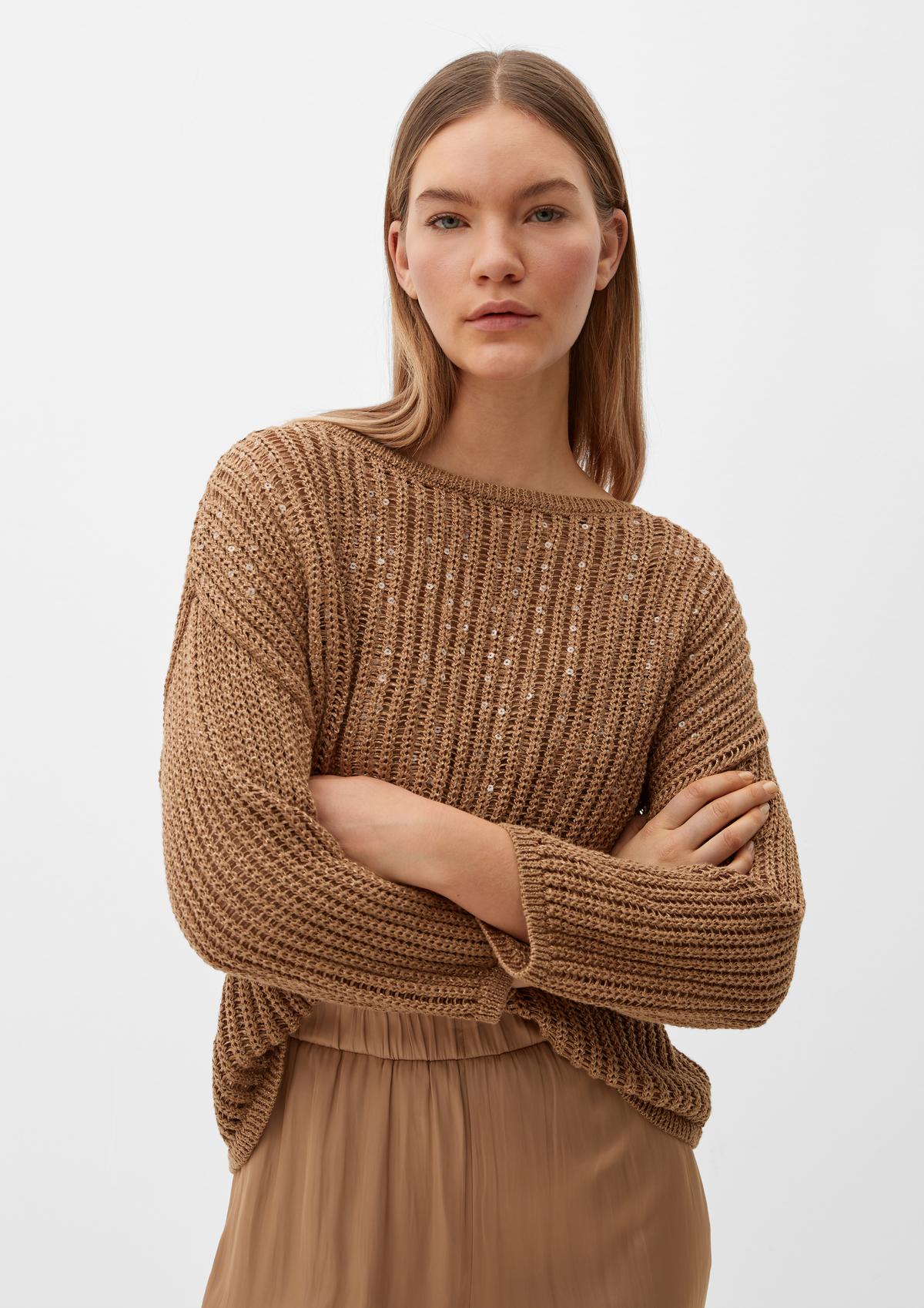 s.Oliver Knitted jumper with sequins