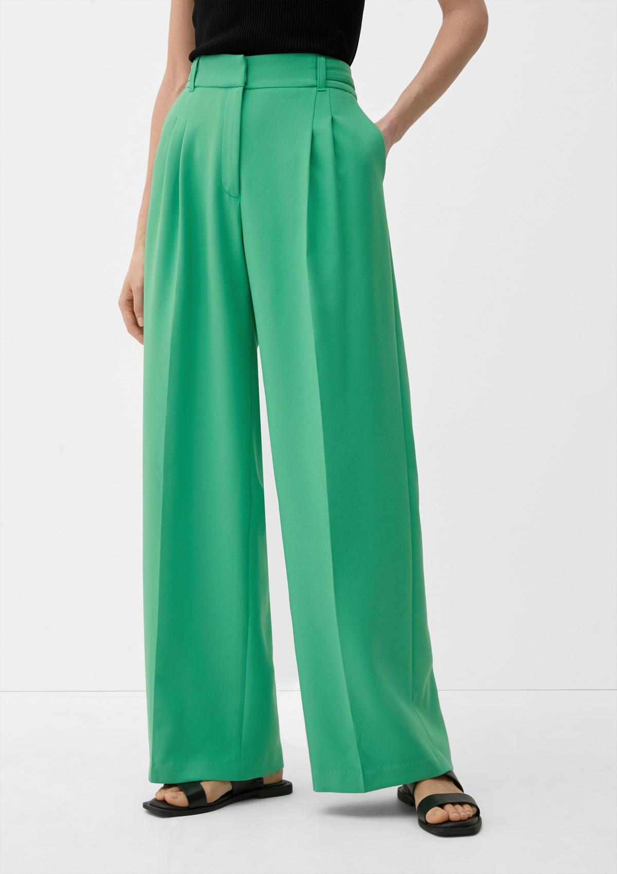 s.Oliver Regular fit: trousers with a wide leg