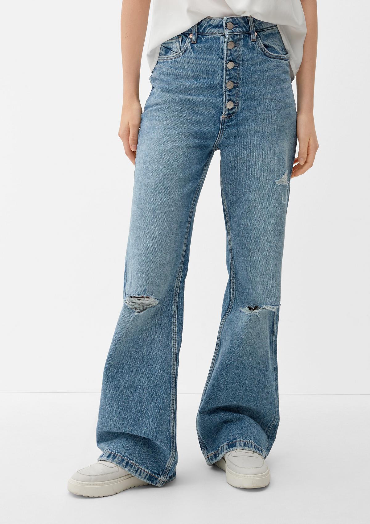 s.Oliver Slim: jeans met wijde pijpen