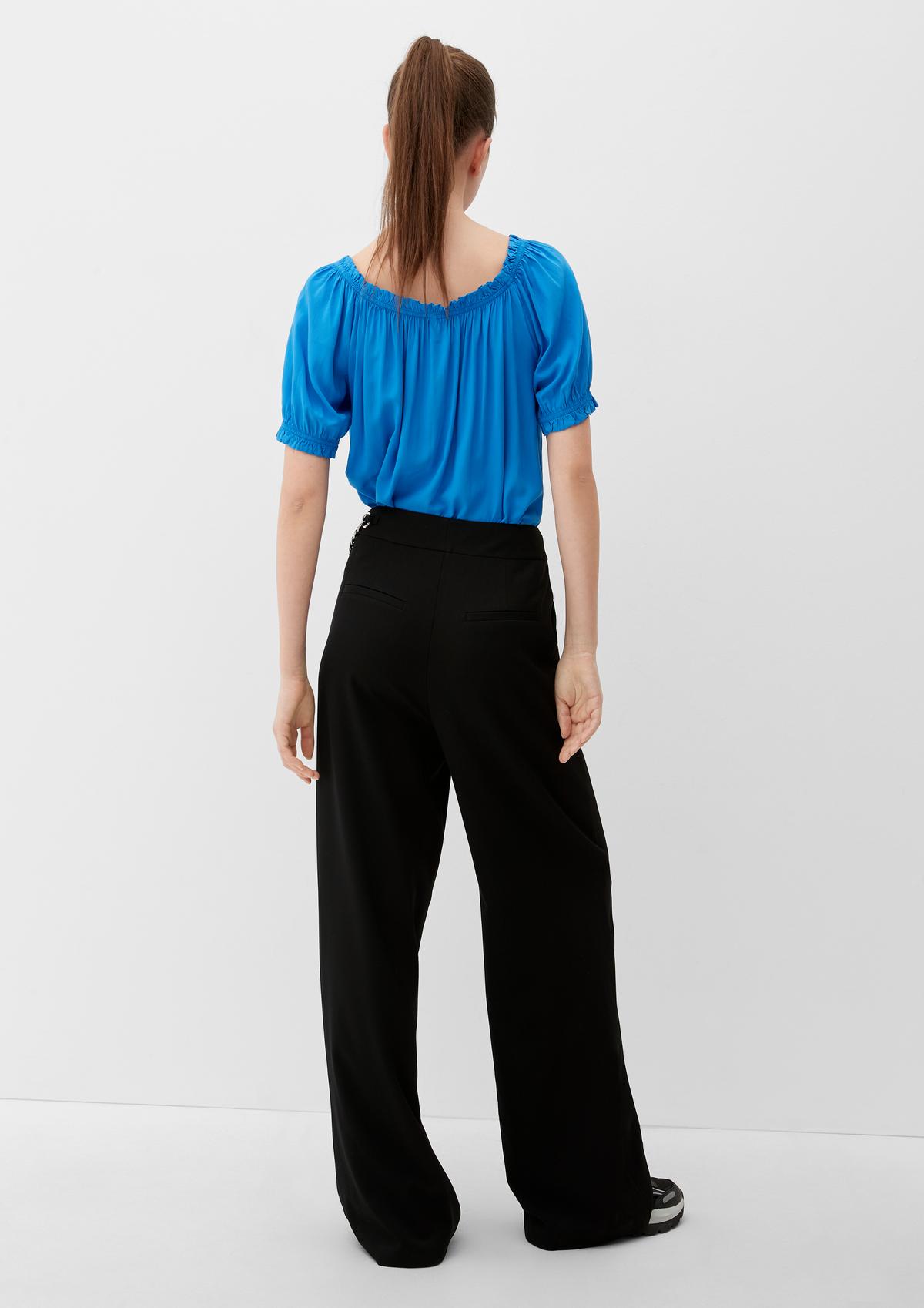 s.Oliver Off-the-shoulder blouse with ties