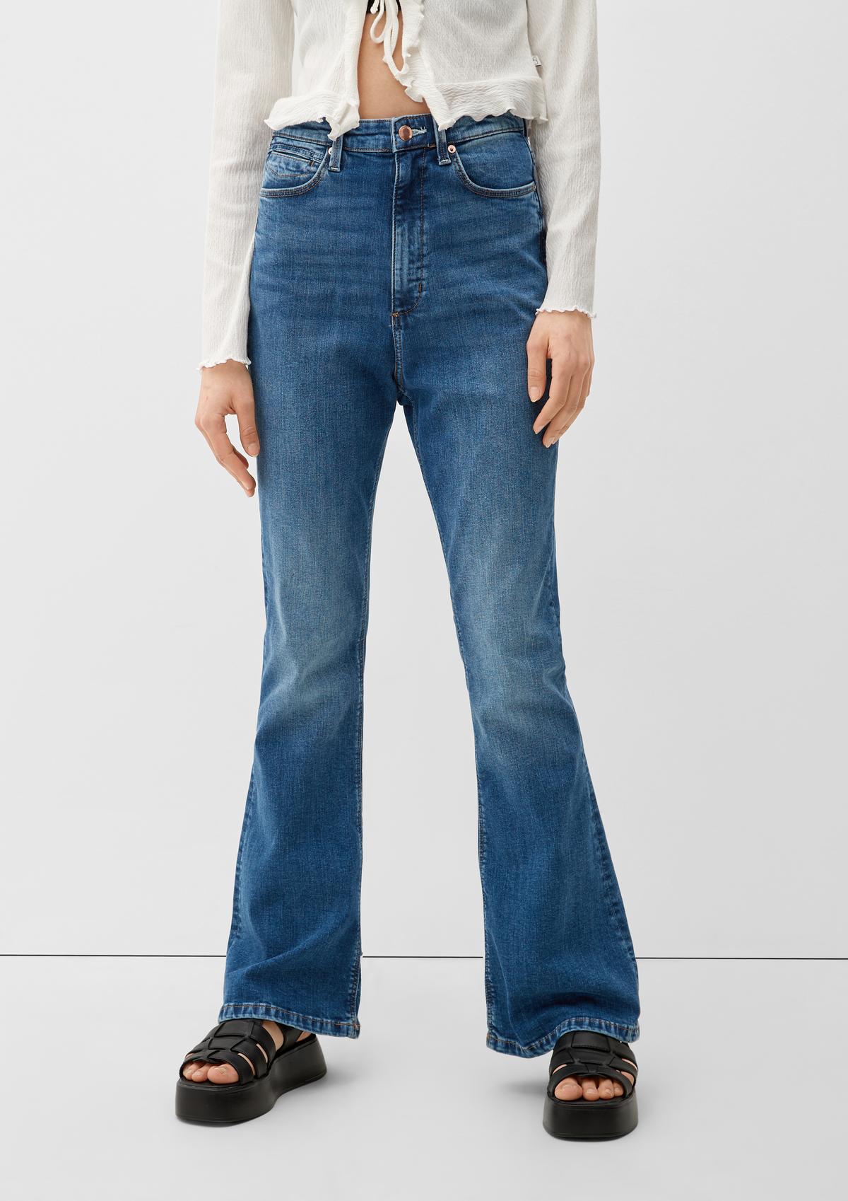 s.Oliver Regular fit: flared leg jeans