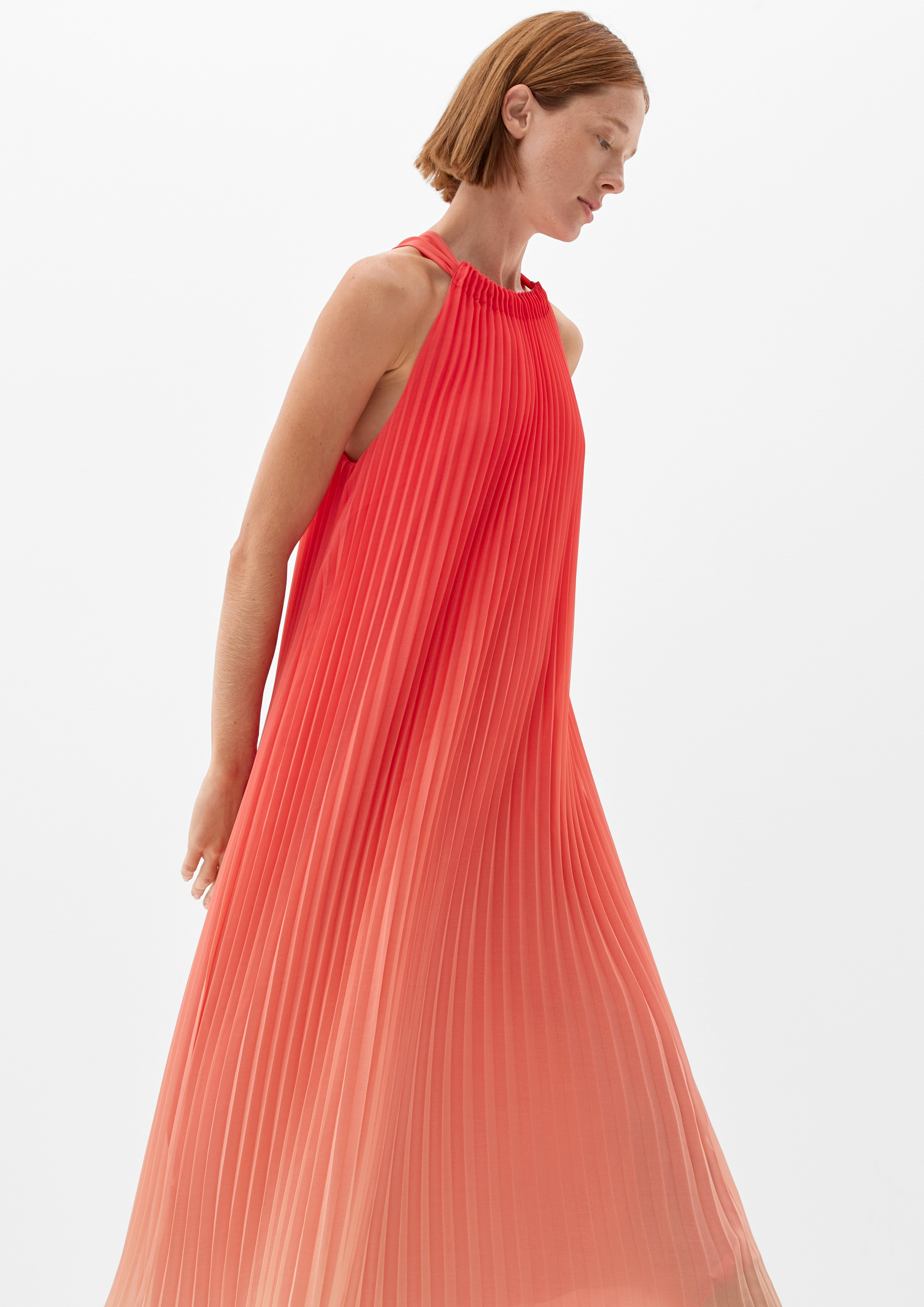 Pleats to meet you maxi clearance dress