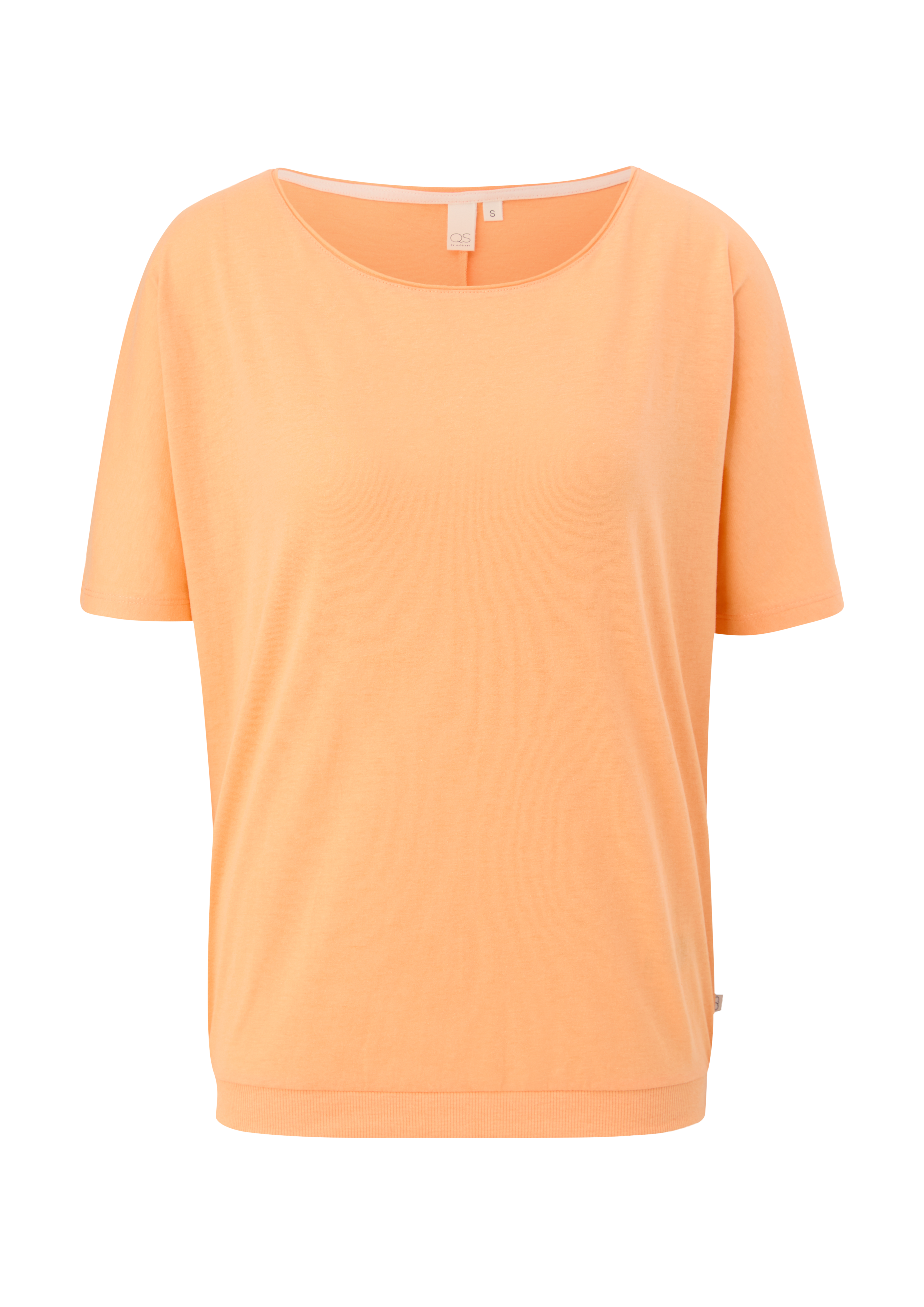 QS - T-Shirt mit Fledermausärmeln, Damen, Orange