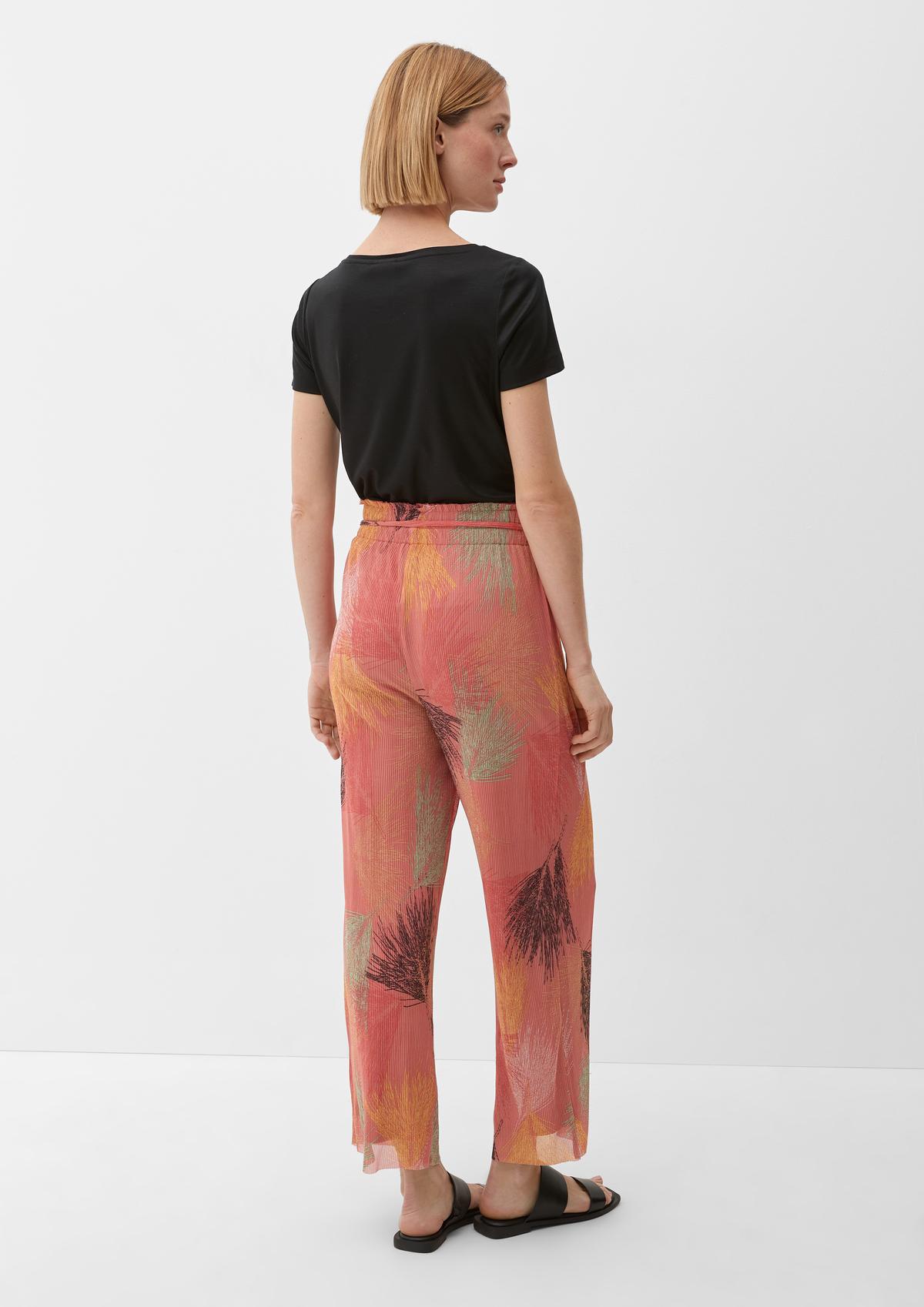 s.Oliver Loose fit: Culottes with an all-over print