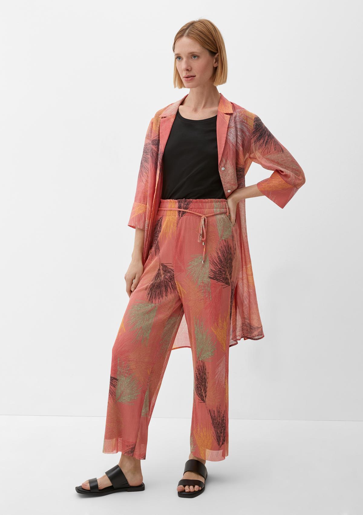 Loose fit: Culottes with an all-over print