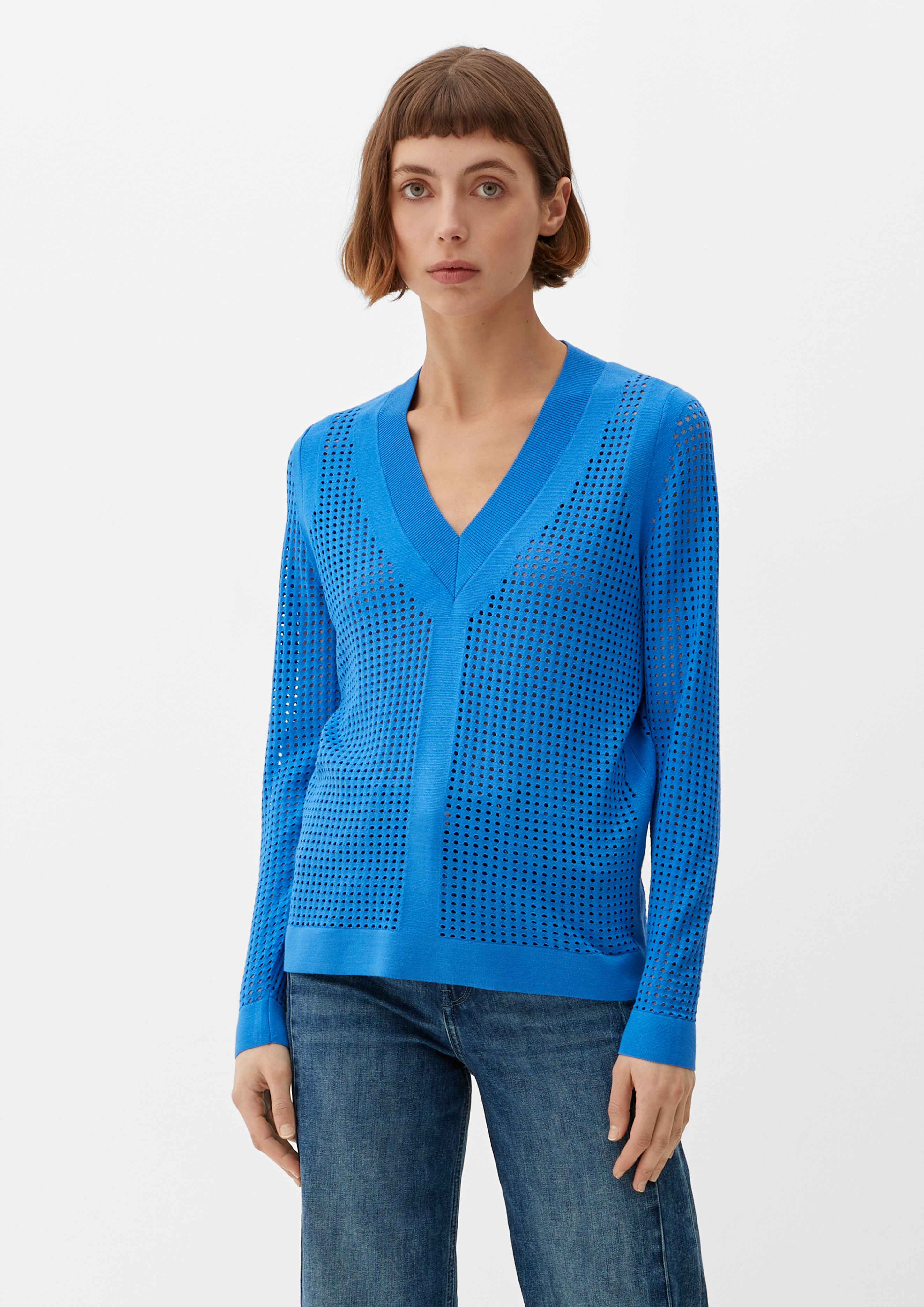 S.Oliver Pullover mit Lochmuster