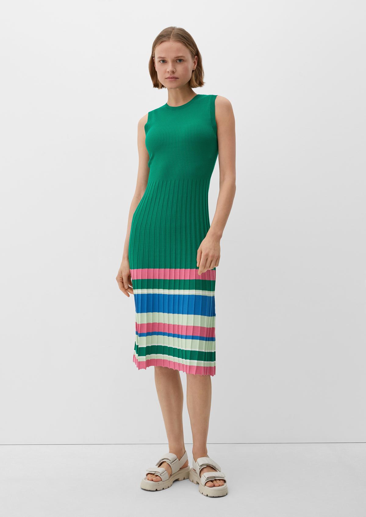 s.Oliver Midi dress with a ribbed texture