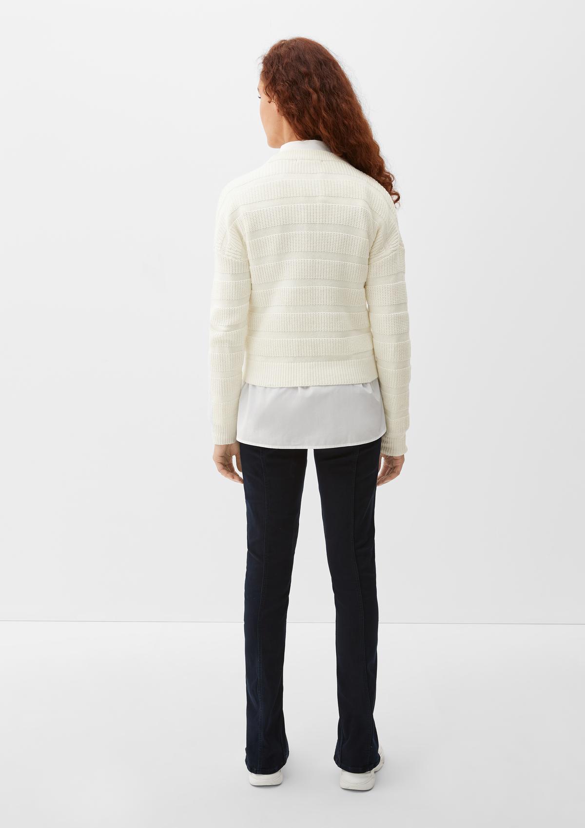 s.Oliver Jumper with a knit pattern