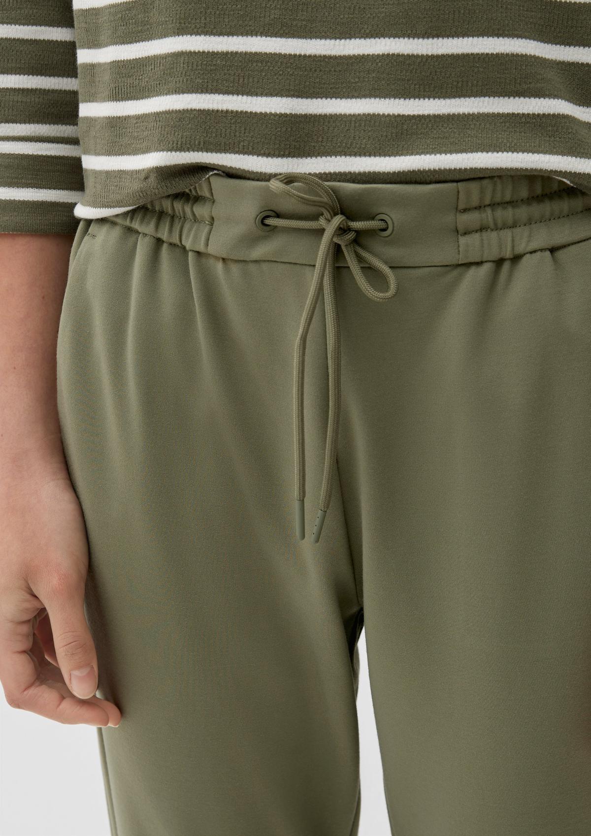Slim: Jogpants elastischem mit navy - Bund