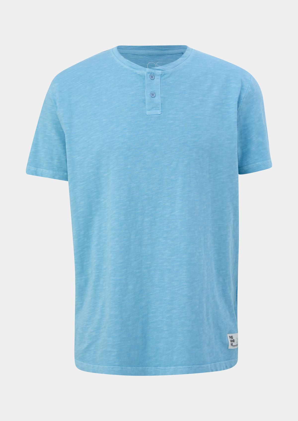 s.Oliver T-shirt with a Henley neckline