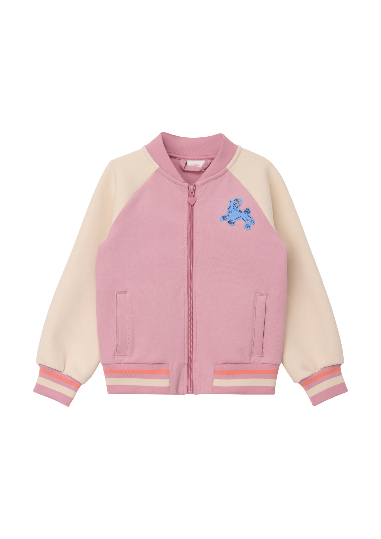 s.Oliver - Sweatjacke mit Colour Blocking, Kinder, Rosa